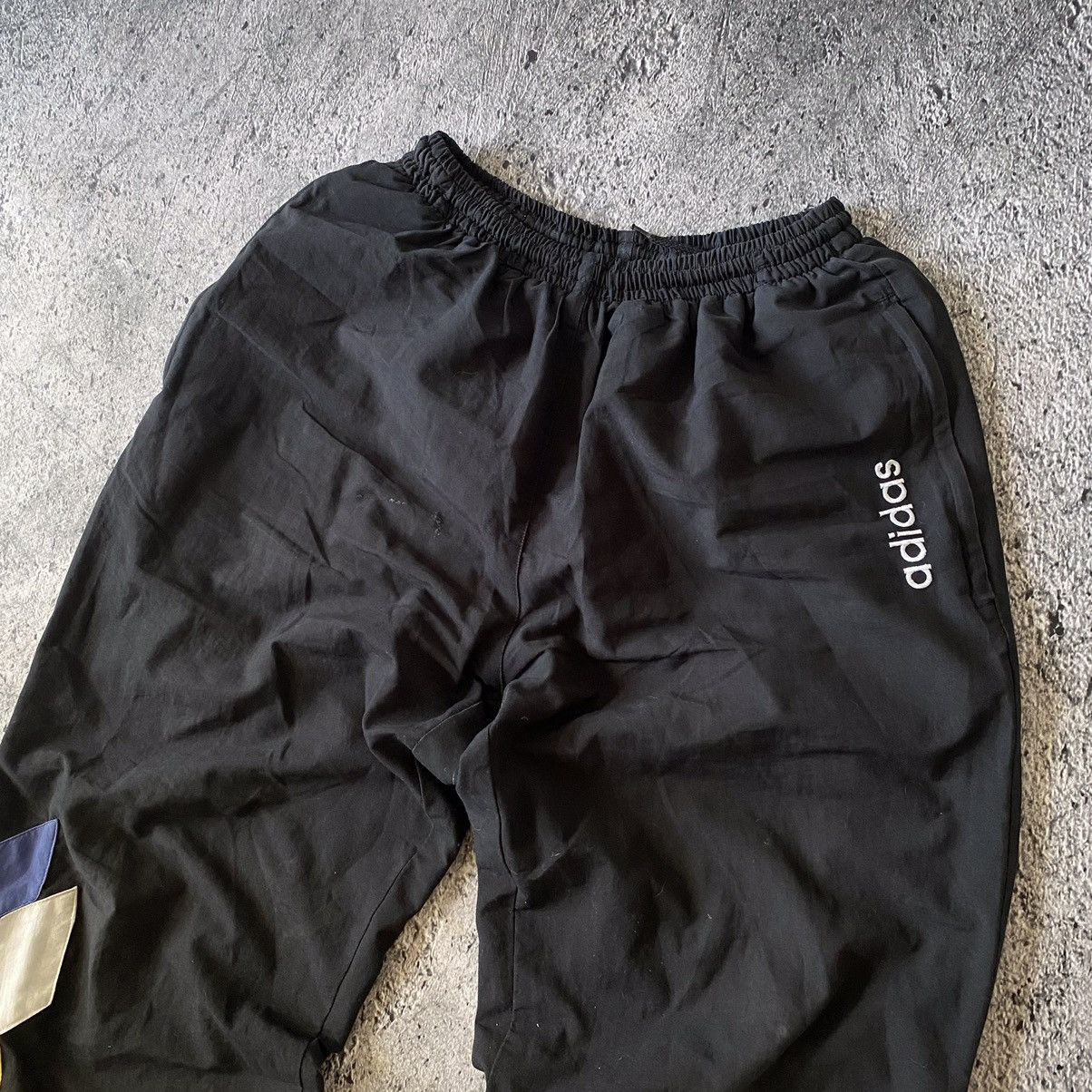 Adidas × Vintage Adidas Nylon Track Pants y2k Baggy Drill Joggers Size US 32 / EU 48 - 2 Thumbnail
