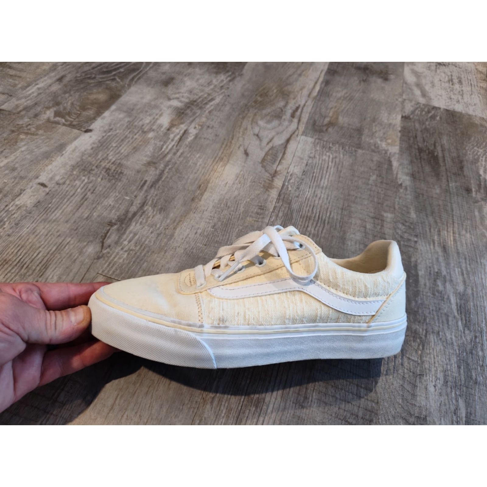 Vans VANS Sneakers Womens 8.5 Yellow Canvas Low Top Lace Skateboarding Casual Shoe Adult Female Size US 8.5 Size M / US 6-8 / IT 42-44 - 6 Thumbnail