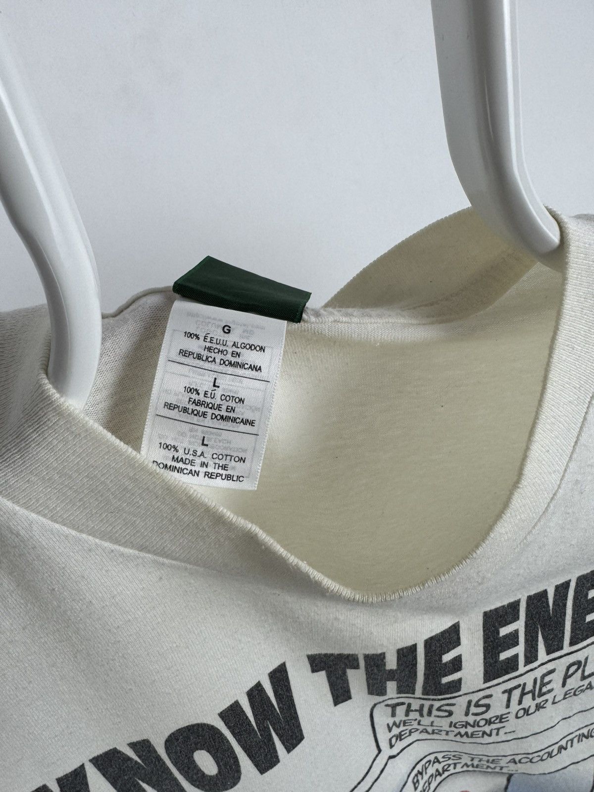 Vintage Vintage Dilvert Single Stitch Know The Enemy Big Logo Tee Size US L / EU 52-54 / 3 - 6 Thumbnail