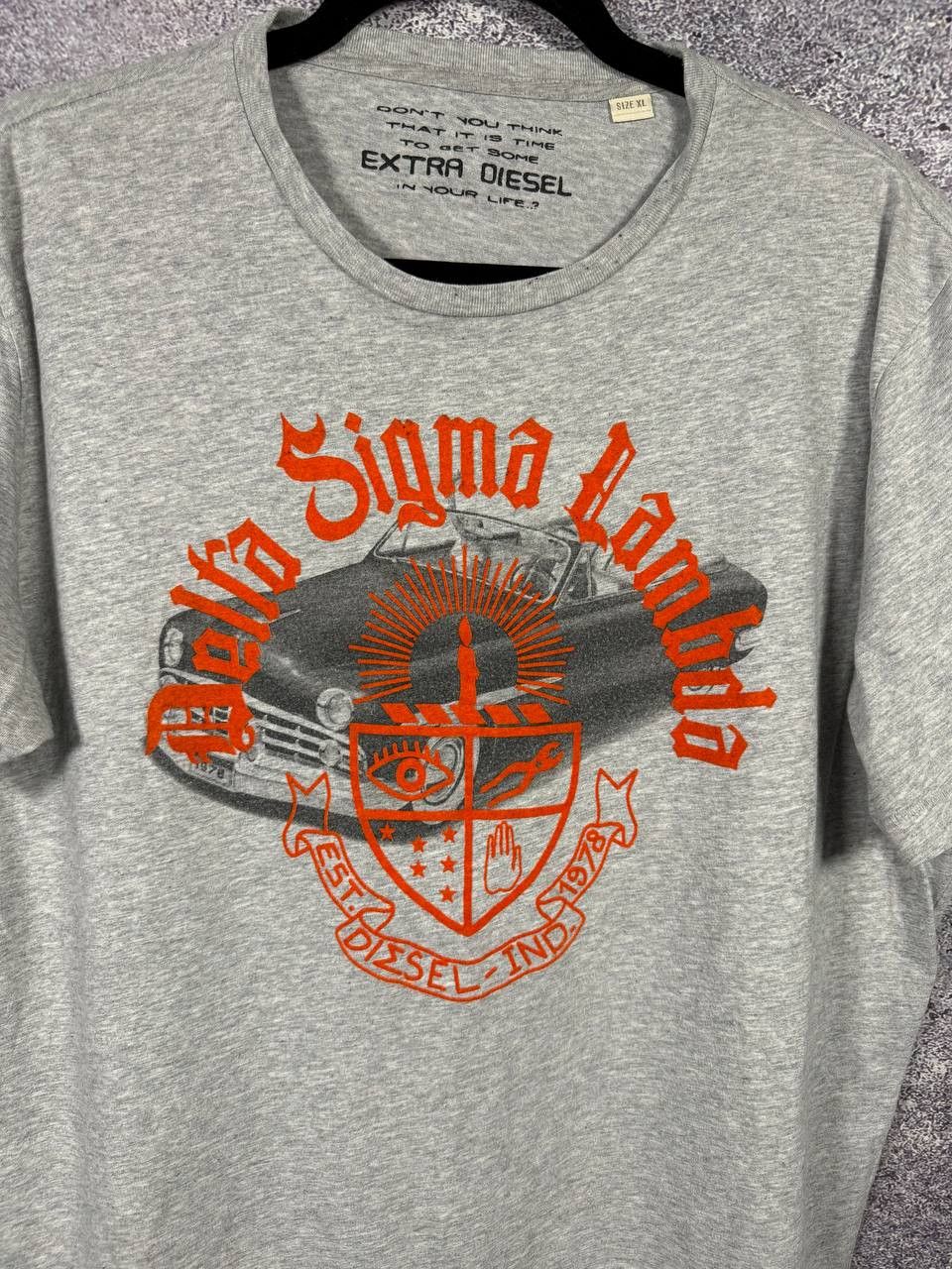Diesel Diesel Delta Sigma Lambda Printed T-Shirt Men's XL Size US XL / EU 56 / 4 - 4 Thumbnail