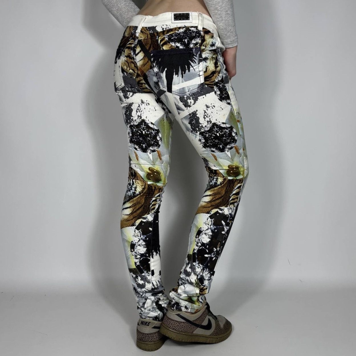 Philipp Plein Vintage Y2K Philipp Plein Tiger Animal Jeans Luxury Style Size 28" / US 6 / IT 42 - 1 Thumbnail