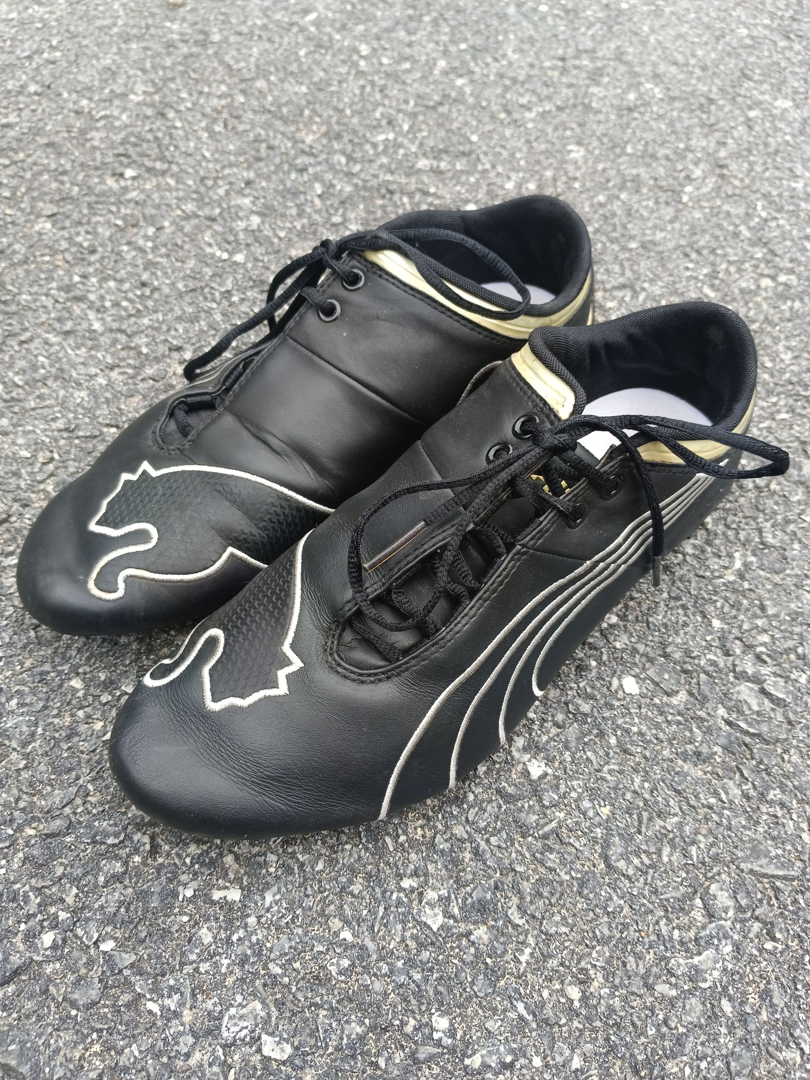 Puma VINTAGE Y2K PUMA BLACK LEATHER Size US 10 / EU 43 - 2 Thumbnail