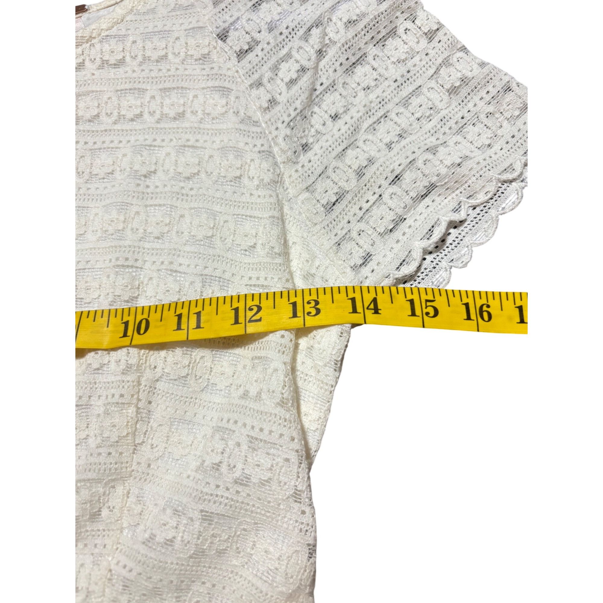 H&M H&M Women’s Lace Mini Dress S – Cottagecore Clean Girl Light Size S / US 4 / IT 40 - 7 Thumbnail