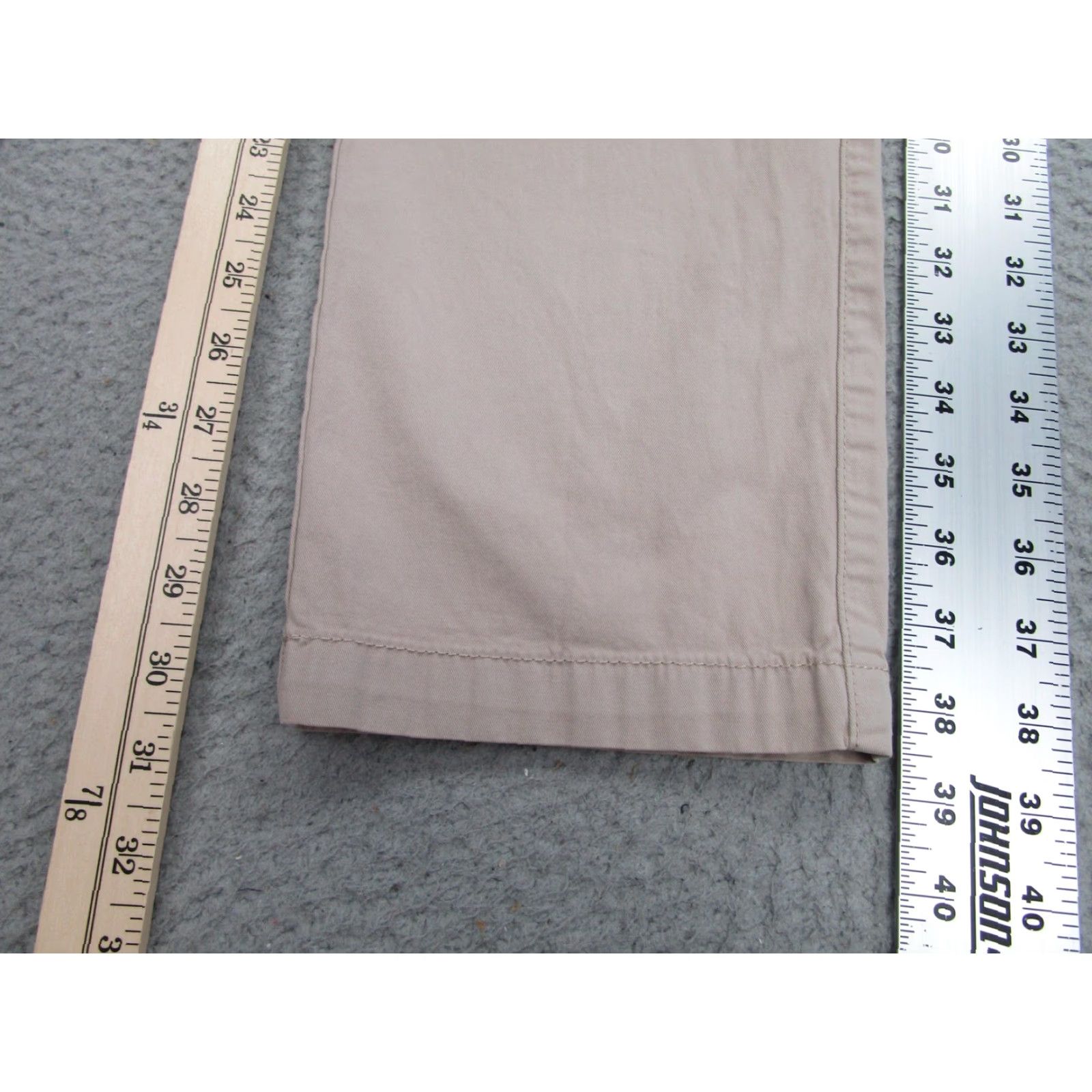 Vintage HEI HEI Womens Cargo Pants Size 8 Khaki Beige Utility Straight Leg Stretch Casual Size 30" / US 8 / IT 44 - 2 Thumbnail