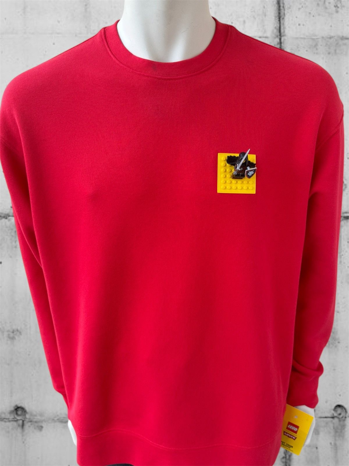 LEGO × Levi's NWT w/Wearable 6x6 Baseplate – Red Crew Sweatshirt Size US L / EU 52-54 / 3 - 5 Thumbnail