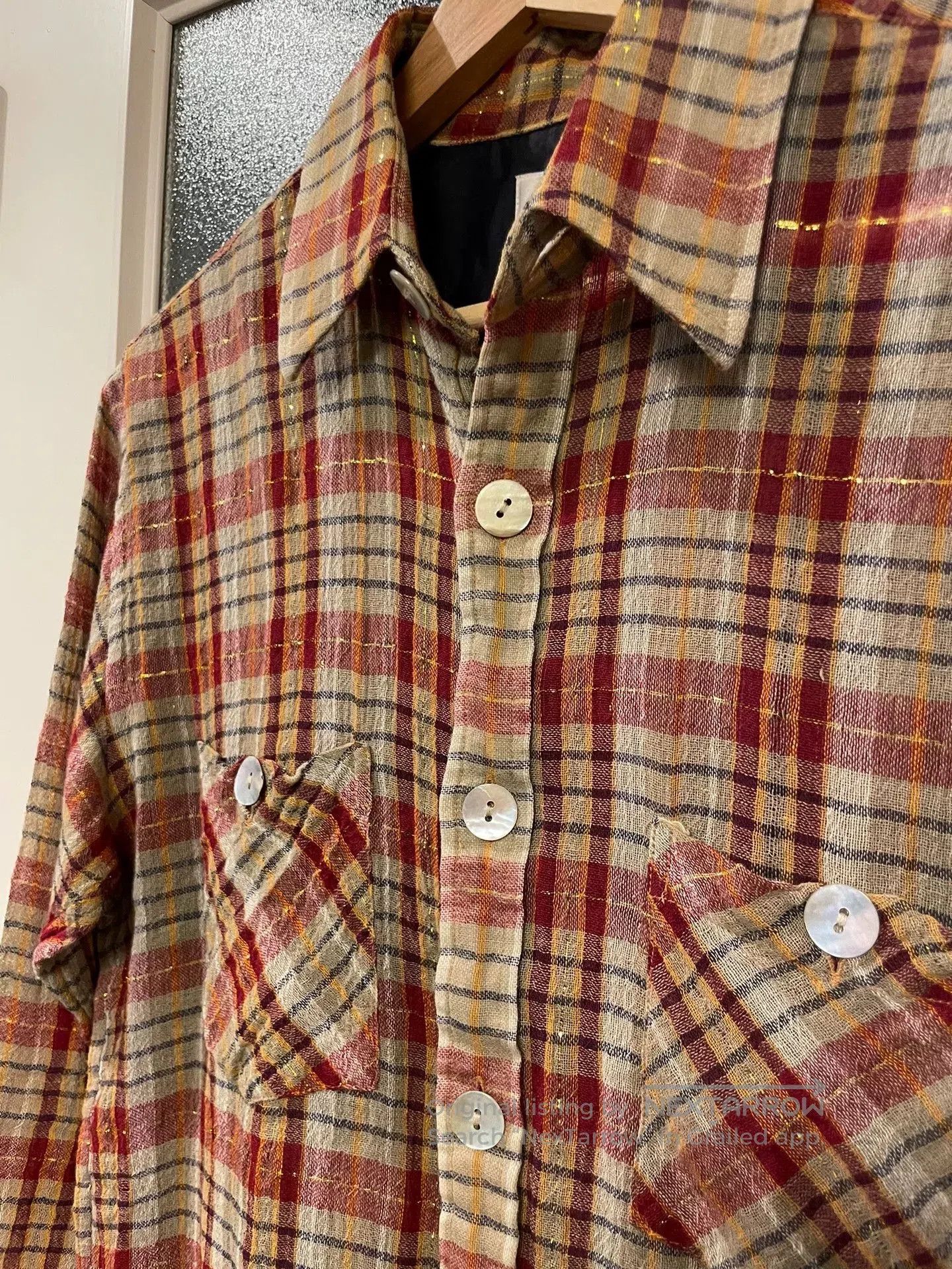 Needles Needles Golden Thread Sheer Shirt. Size US S / EU 44-46 / 1 - 3 Thumbnail