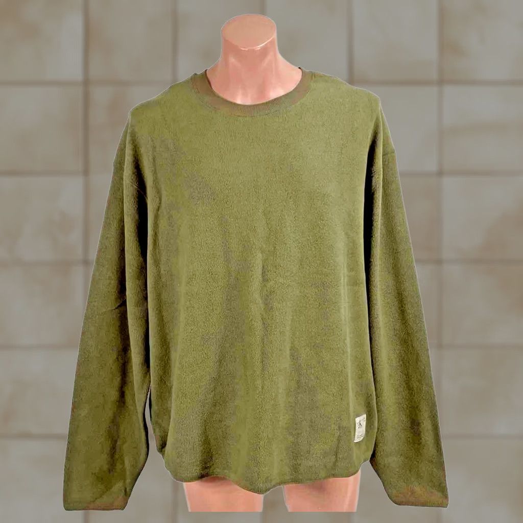 Calvin Klein VINTAGE Calvin Klein Olive Green Fleece Crewneck Relaxed Sweater XXL Men Green 90s Solid Crew Neck Wool-ish? Size US XXL / EU 58 / 5 - 1 Thumbnail