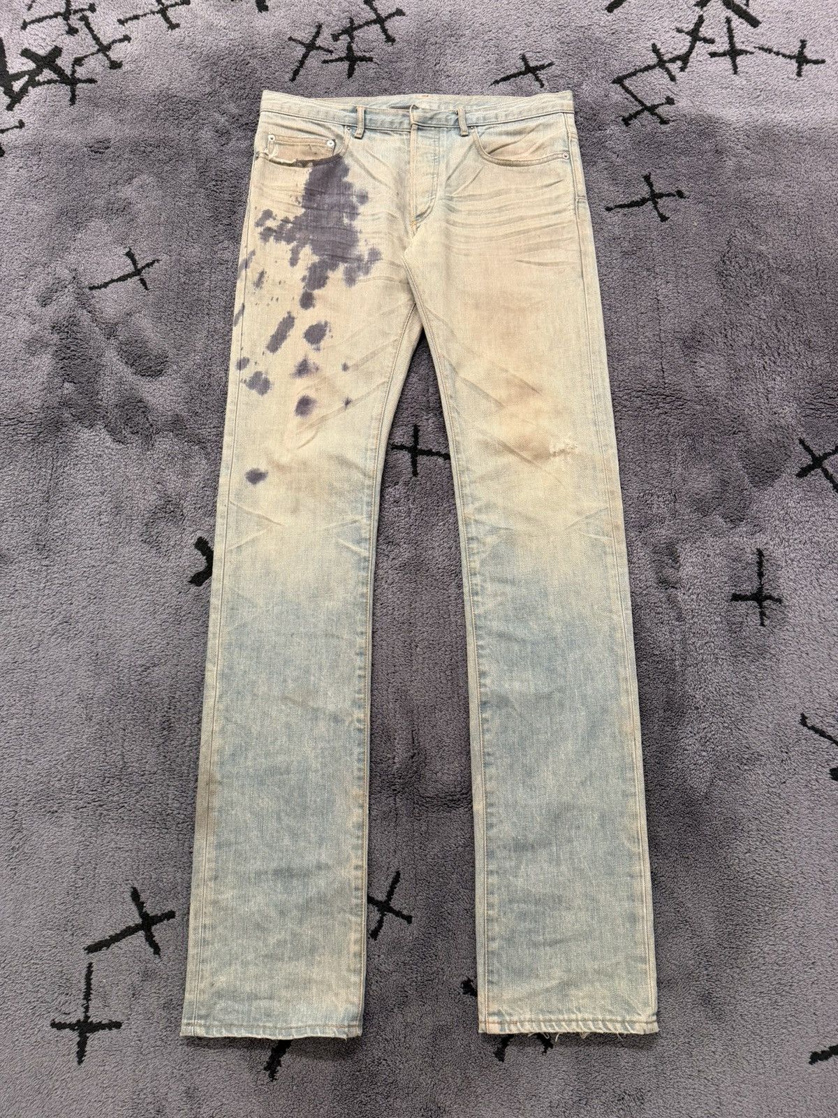 Dior SS05 inky Venom Nut Unwaxed Bleu Clairs Size US 31 - 1 Thumbnail