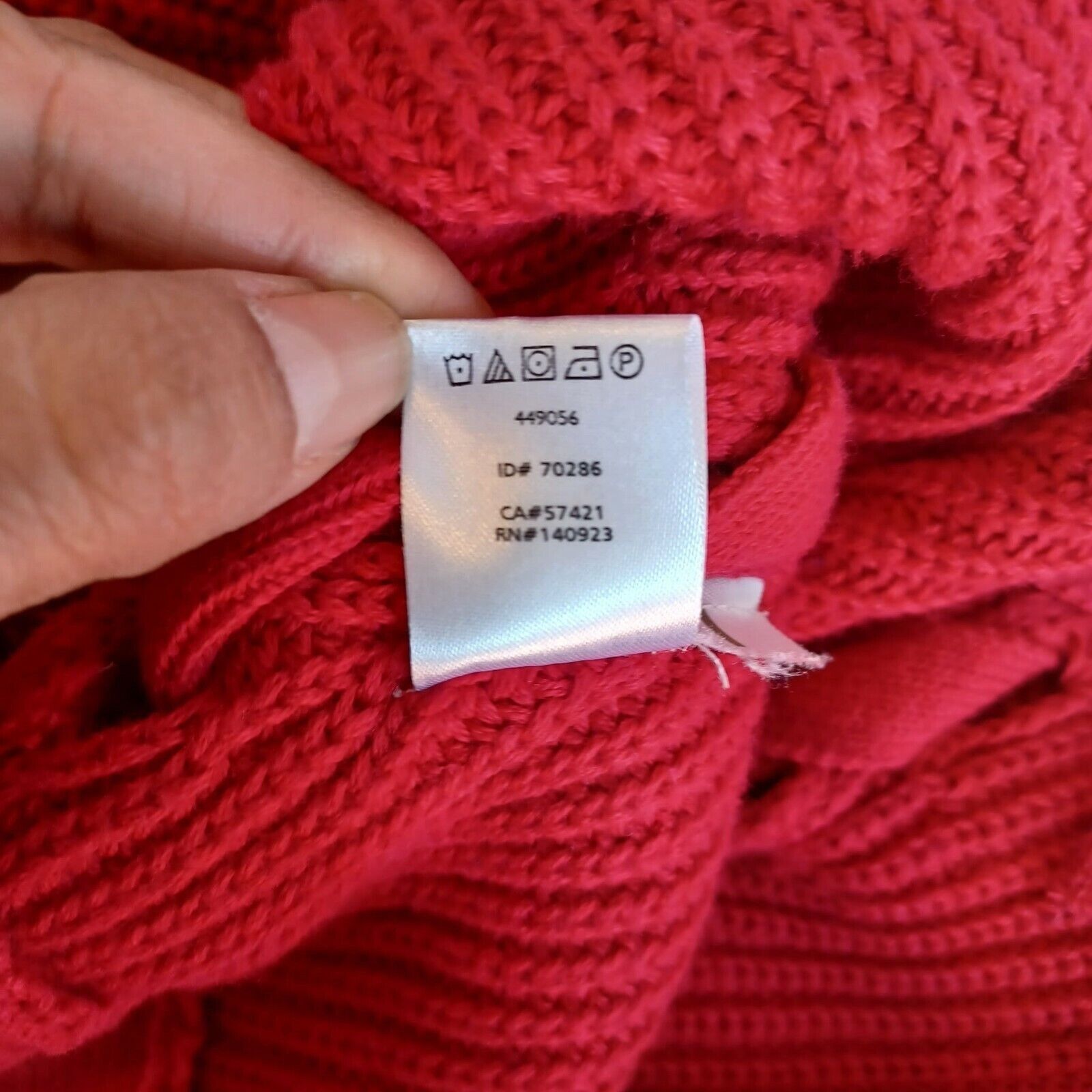 Loft ⭐LOFT Women Sweater Size S Red Knit Warm soft with 2 lace up Size S / US 4 / IT 40 - 6 Thumbnail