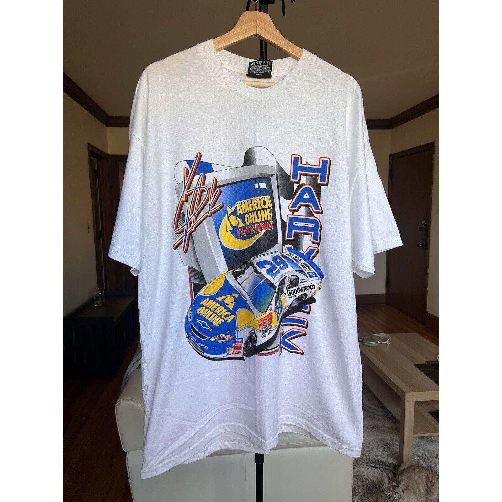 NASCAR NEW VINTAGE NASCAR KEVIN HARVICK 29 CHEVY RACING TEE SIZE L Size US L / EU 52-54 / 3 - 1 Thumbnail