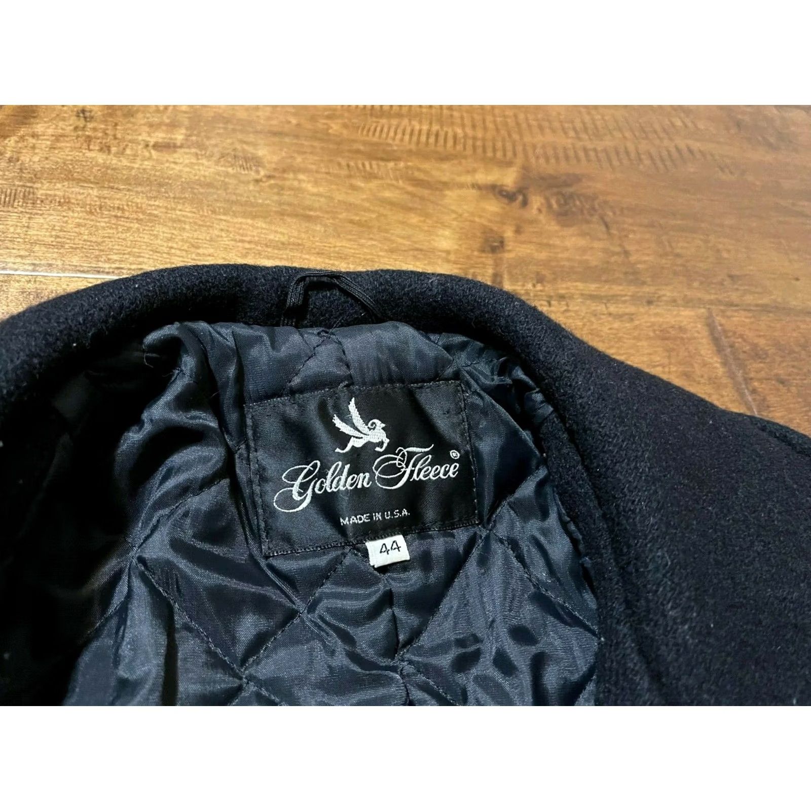 Vintage VINTAGE Golden Fleece Peacoat Navy Wool Over Dock USA Made Black 44 Men’s Pea Coat Size US S / EU 44-46 / 1 - 4 Thumbnail
