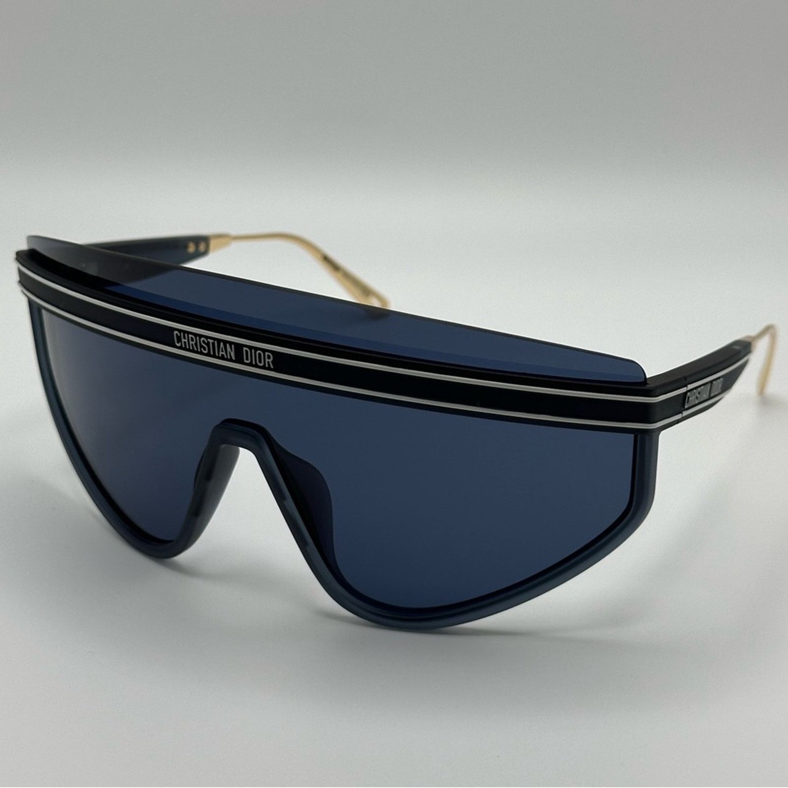 Dior NEW DIORCLUB M2U 31B0 Matte Navy Blue/Blue Unisex Sunglasses Size ONE SIZE - 3 Thumbnail