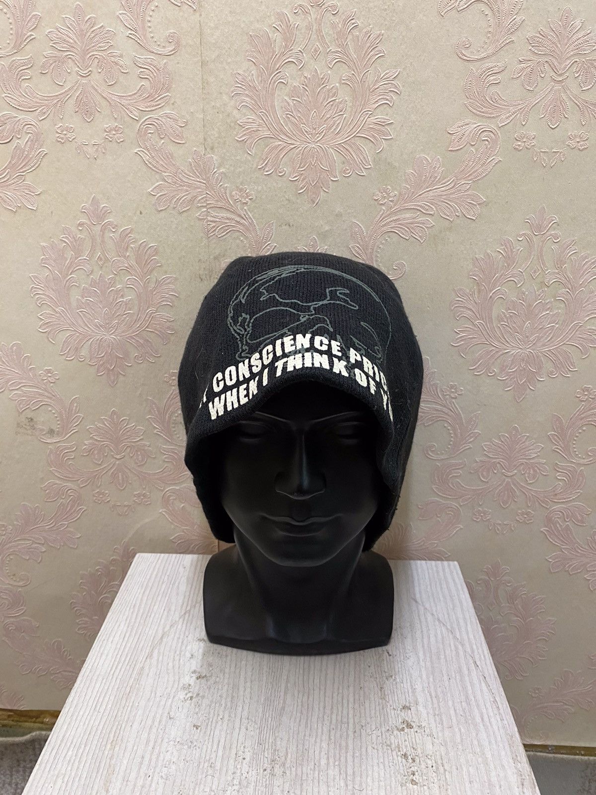 Seditionaries Japanese Brand Stream Big Logo Skull Seditionarie Beanie Hat Size ONE SIZE - 3 Thumbnail