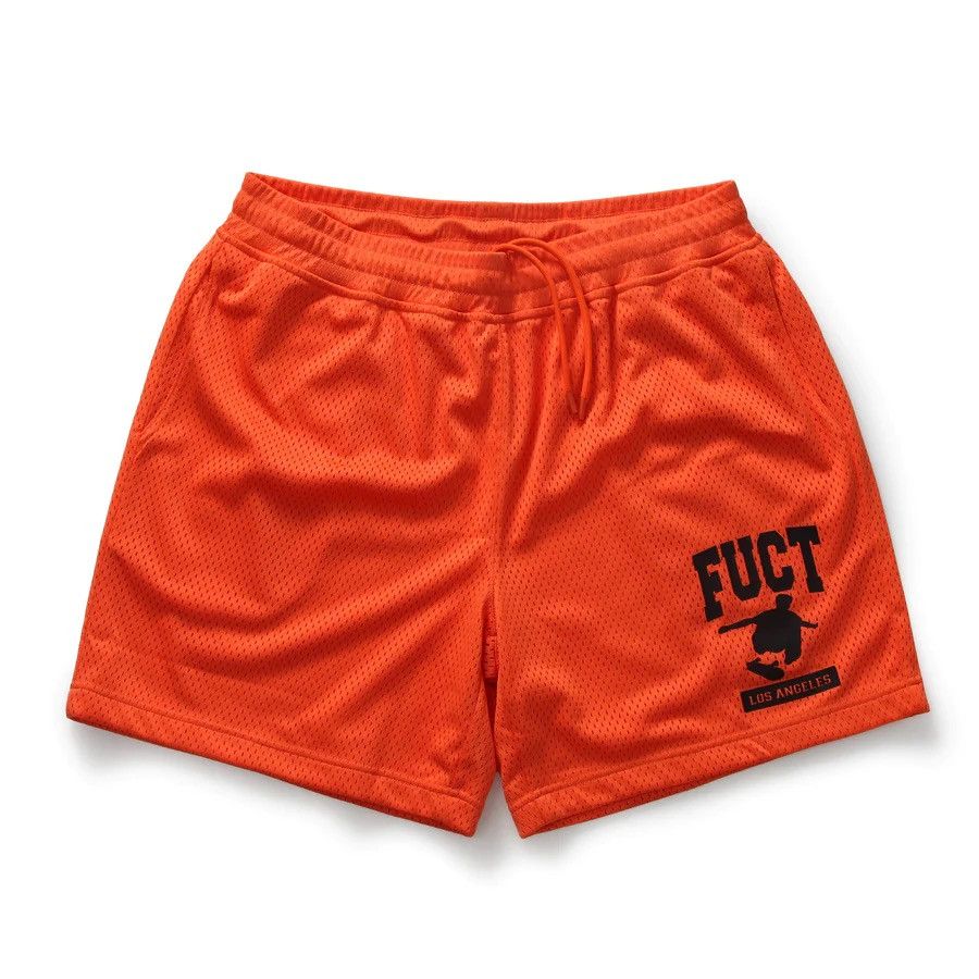 image of Fuct Skate Shorts in Orange, Men's (Size 32)