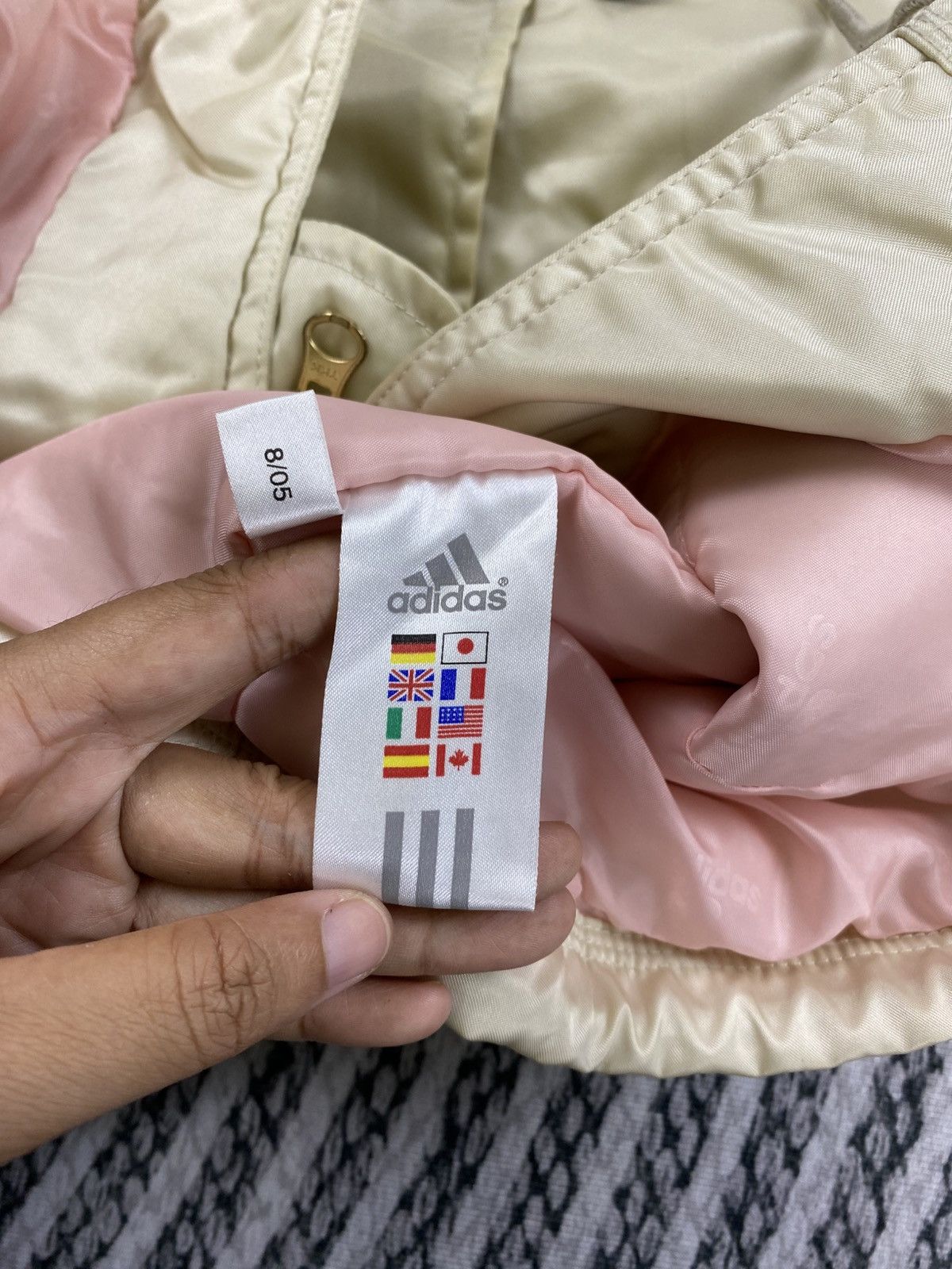 Adidas Vintage Adidas 3 Striped Big Spellout Rare Design Jacket Size US M / EU 48-50 / 2 - 11 Thumbnail