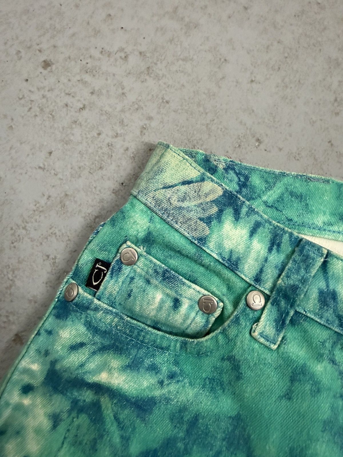 Just Cavalli Vintage Cavalli Jeans Floral Overprinted Breeches Size 29" - 5 Thumbnail
