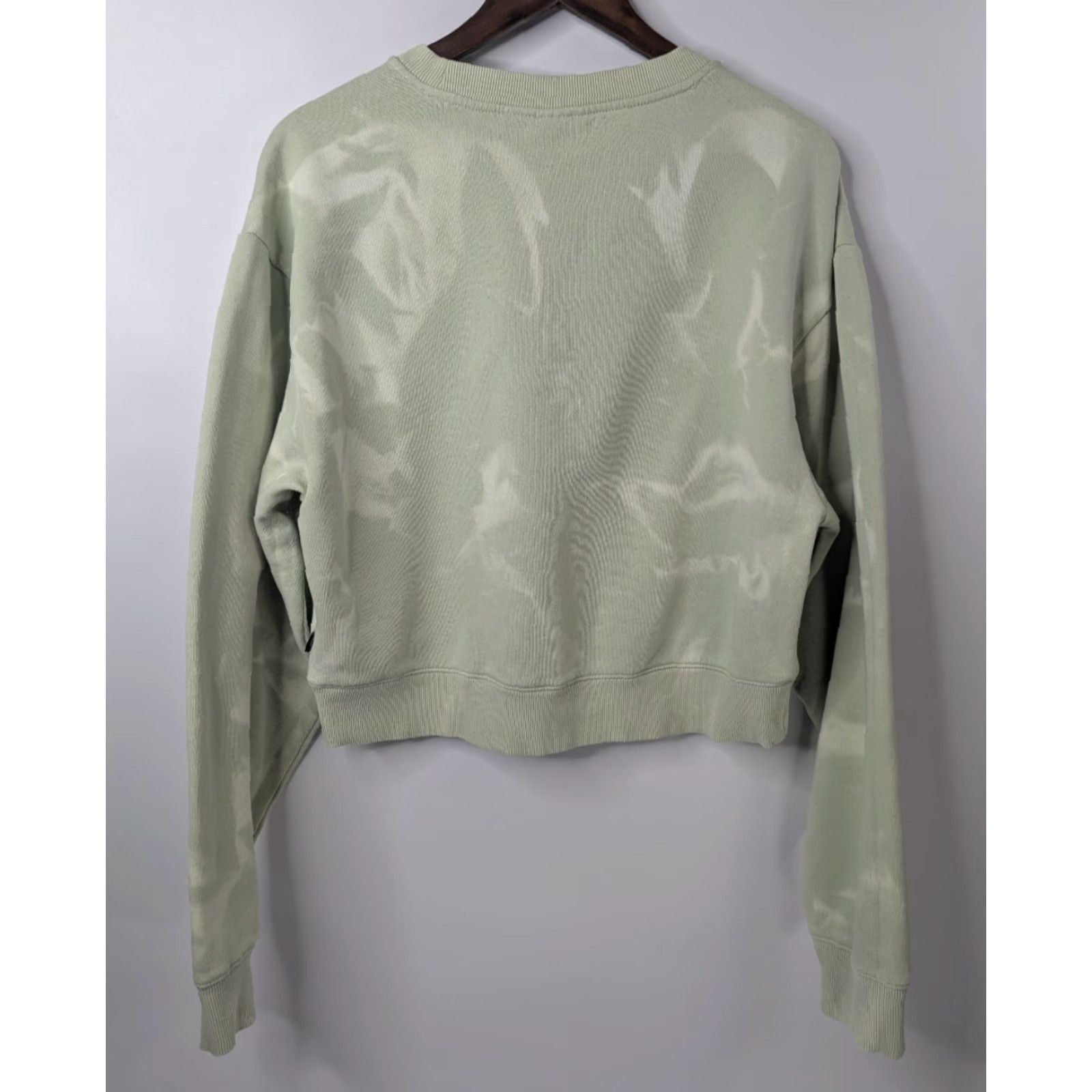 Vans Vans Sweatshirt Cropped Light Green Mint Green XL Women's Logo Pullover Crew Neck Fleece Cotton Skater Activewear Long Sleeve Regular Size XL / US 12-14 / IT 48-50 - 5 Thumbnail