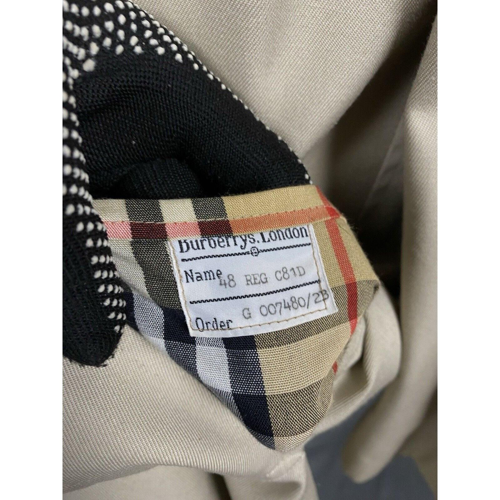 Burberry Burberry Nova Check Lining Men's Beige Trench Long Coat Size Size US M / EU 48-50 / 2 - 10 Thumbnail