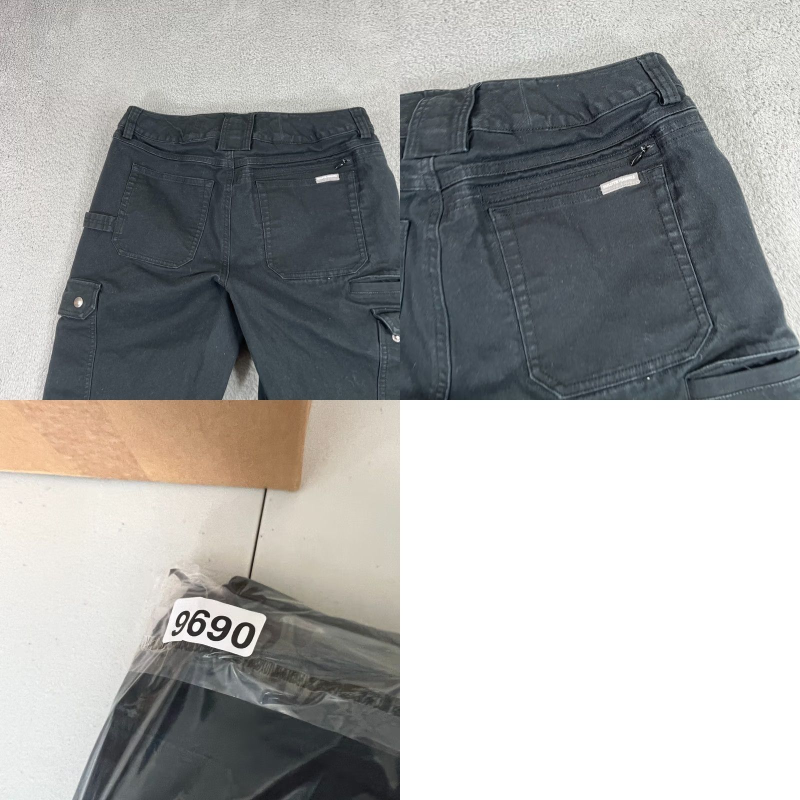 Vintage Duluth Trading Women’s Curvesetter Waistband Cargo Pants Black 10x29 Size 32" / US 10 / IT 46 - 9 Thumbnail