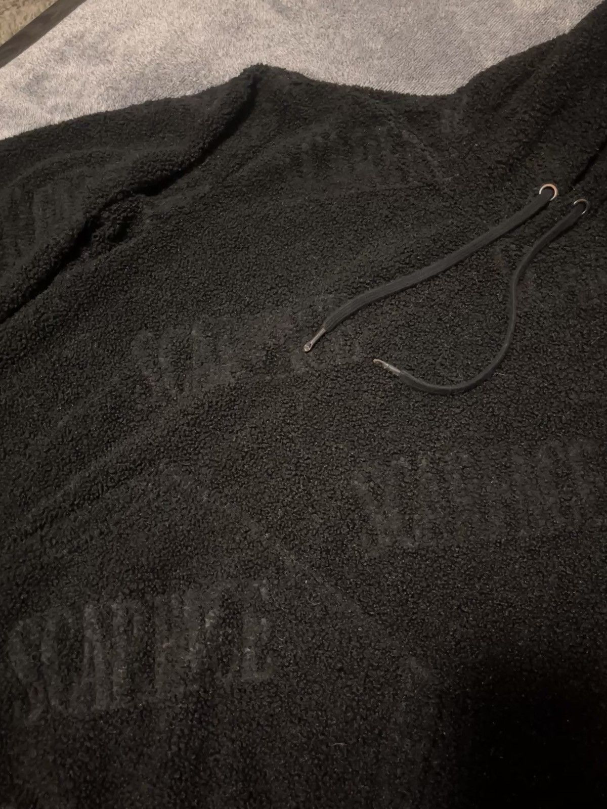 Other Black Scarface Allover Embroidered Fluffy Hoodie- Size M Size M / US 6-8 / IT 42-44 - 2 Thumbnail