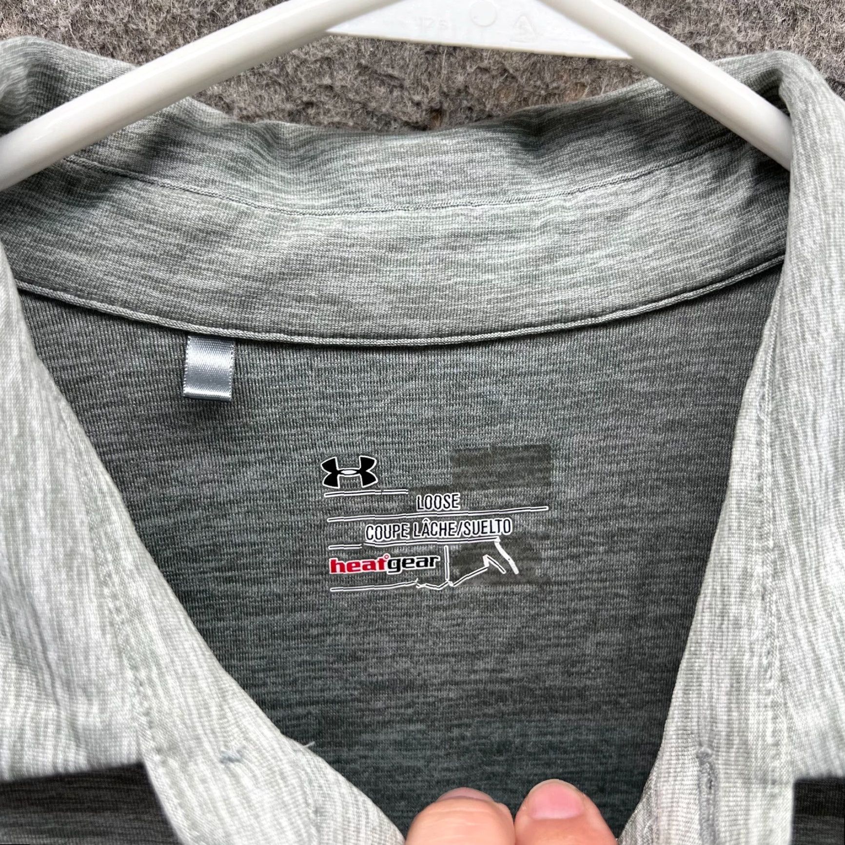 Under Armour Under Armour Polo Shirt Mens L Heather Gray HeatGear Golf Golfer Mirasol Vintage Regular Button Logo Size US L / EU 52-54 / 3 - 5 Thumbnail