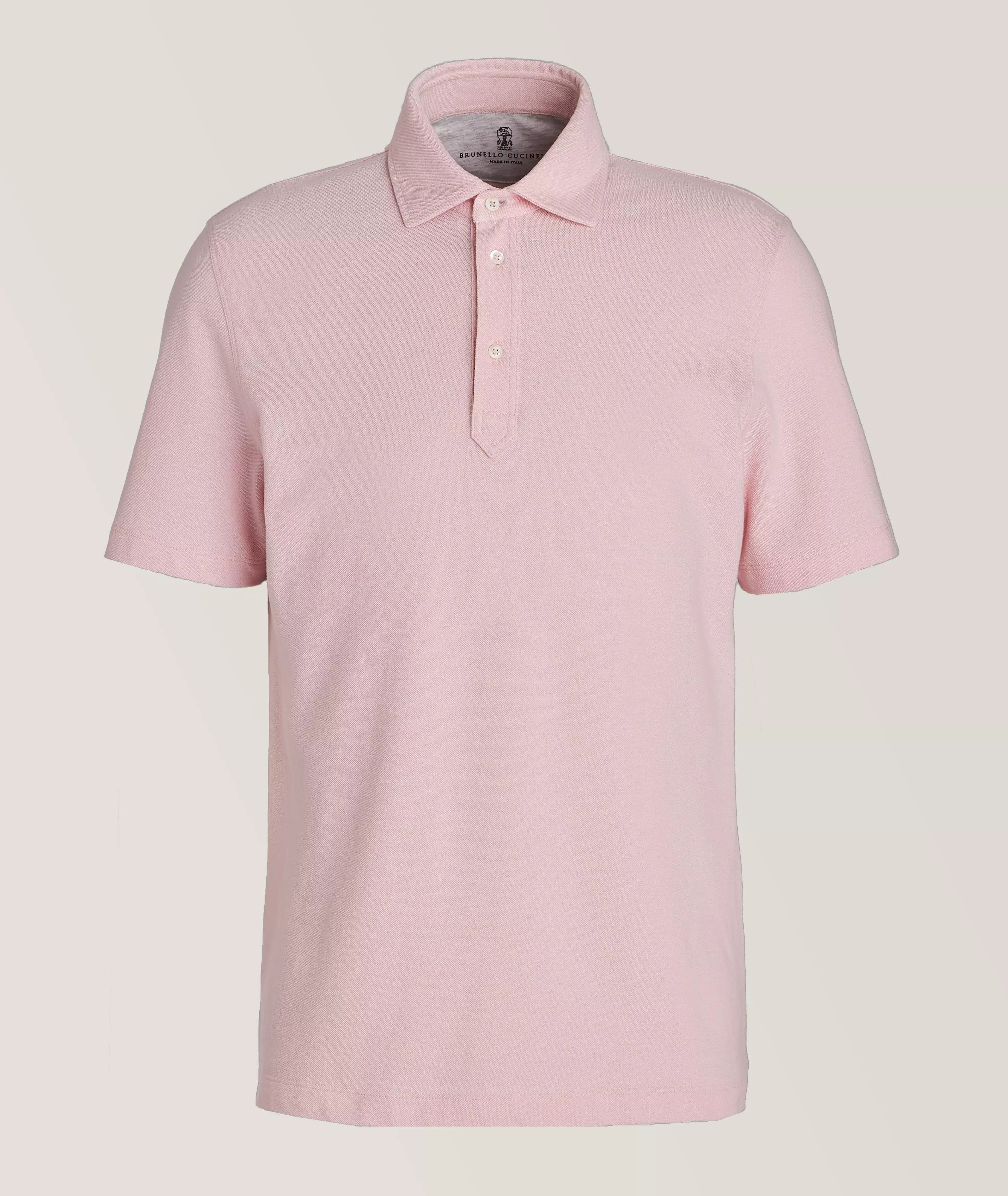 Brunello Cucinelli o1y0526 Polo Shirt in Light Pink Size US XXS / EU 40 - 1 Thumbnail