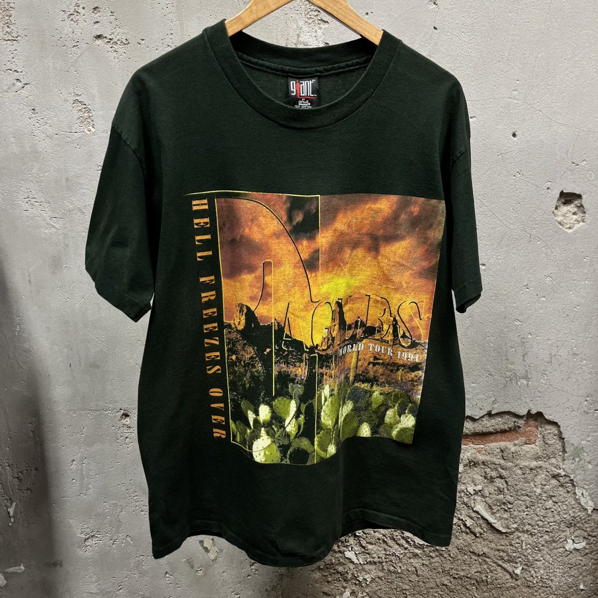 Giant The Eagles 1994 Hell Freezes Over Tour Tee Giant USA Made Size US XL / EU 56 / 4 - 1 Thumbnail