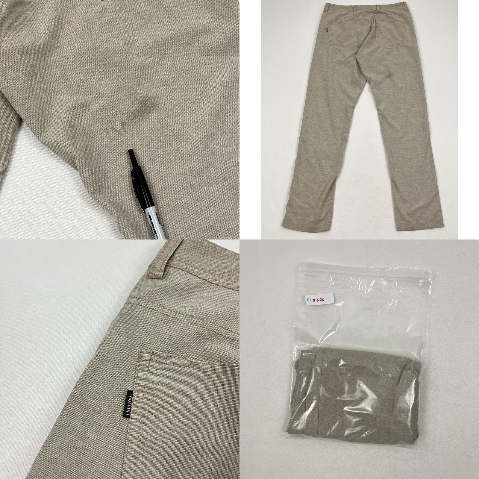 Vintage Linksoul by John Ashworth Pants Mens 32 x 32 Slim Straight Brown Golf Chino Size US 32 / EU 48 - 8 Thumbnail