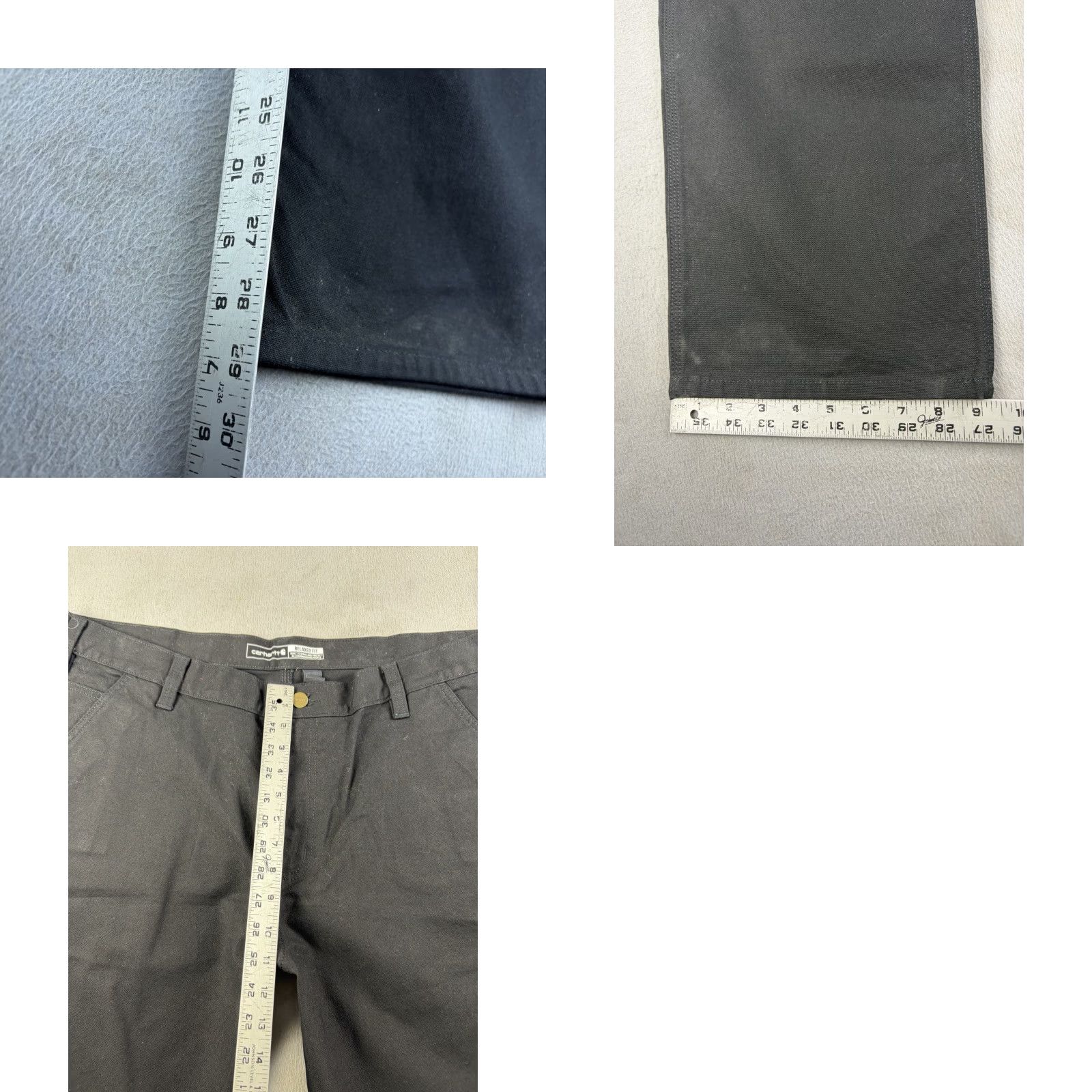 Carhartt Carhartt Pants Men’s 40x30 Black Rugged Flex Duck Canvas Relaxed Fit Workwear Carpenter Straight Inseam 30 in Logo Button Mens Size US 40 / EU 56 - 9 Thumbnail