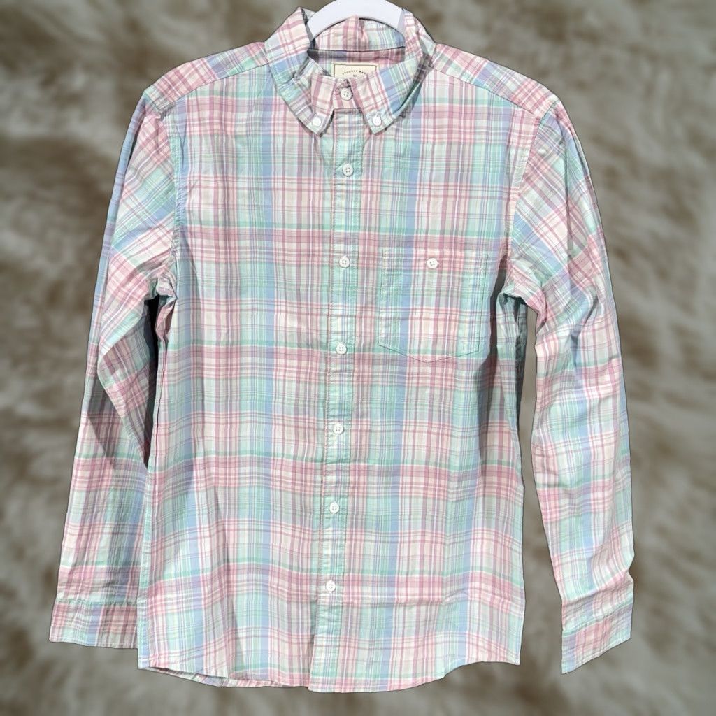 Vintage Hope & Henry Mens Shirt Plaid Button-Down Pink S Size US S / EU 44-46 / 1 - 1 Thumbnail