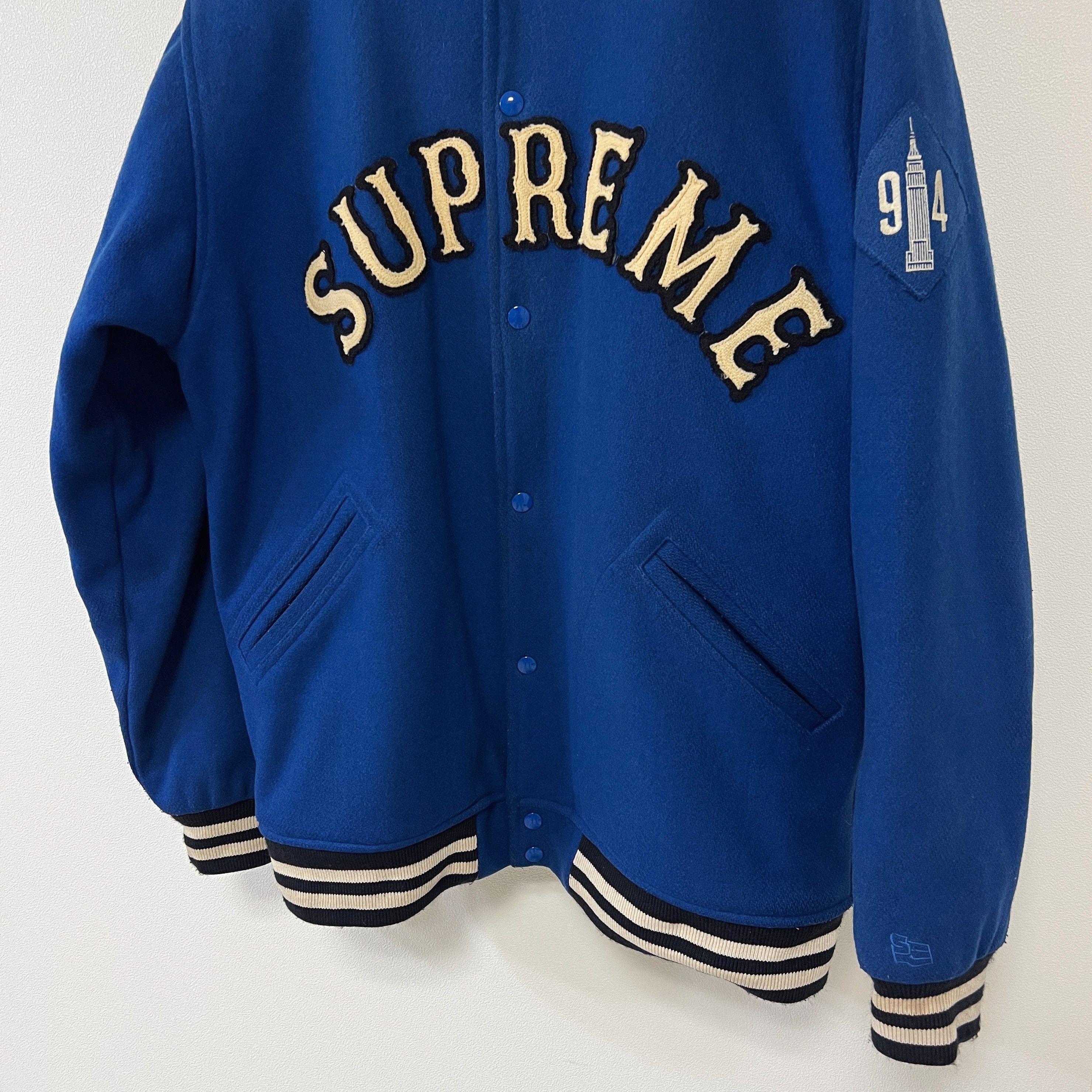 Supreme Supreme 2005 New York 1994 Varsity Jacket Blue Size US XL / EU 56 / 4 - 4 Thumbnail