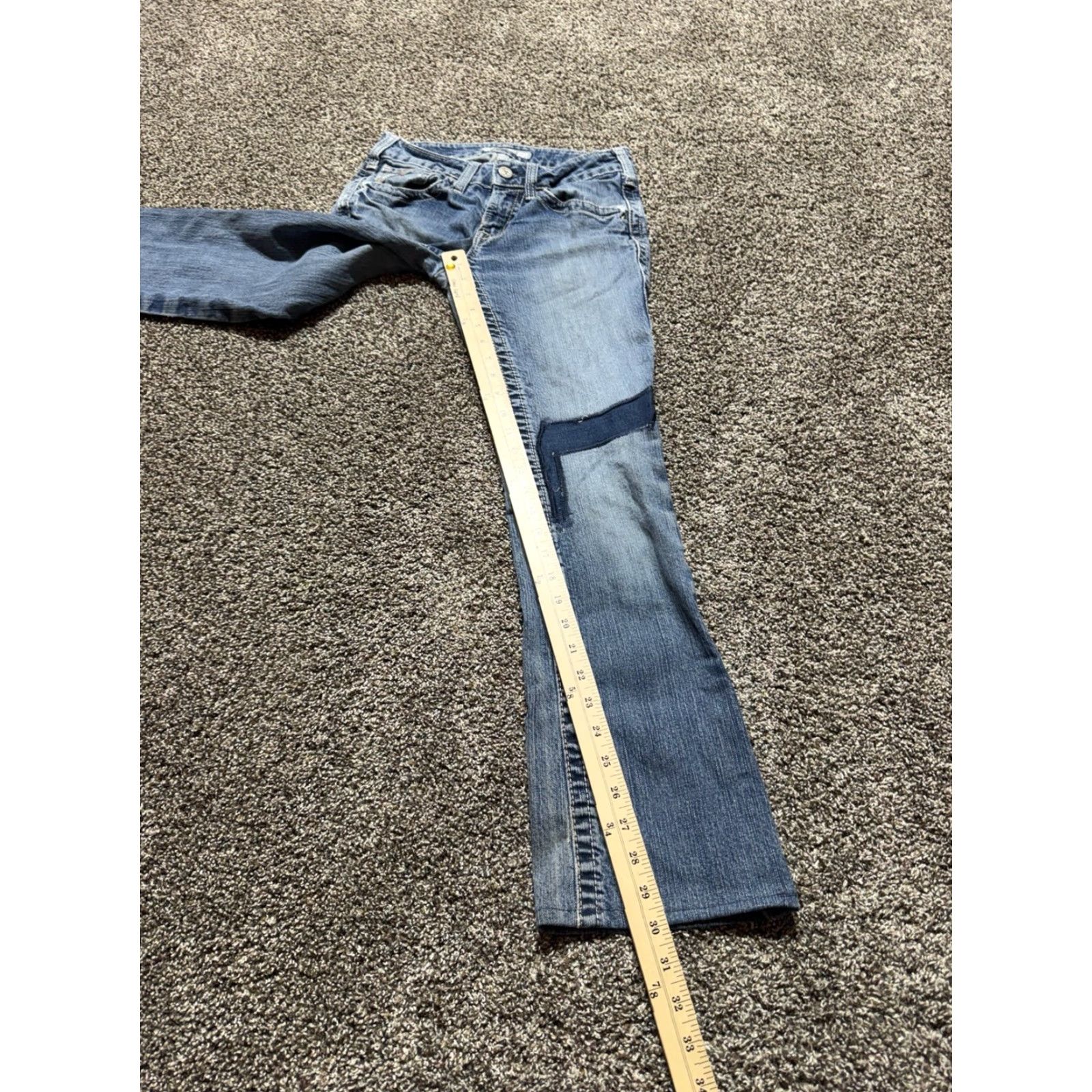 Ariat Ariat Flame-Resistant Women's Jeans Size 26 Blue Denim 28x30 Bootcut 5-Pocket Zip Mid Rise Regular Cotton Denim Jeans Womens Size 28" / US 6 / IT 42 - 7 Thumbnail