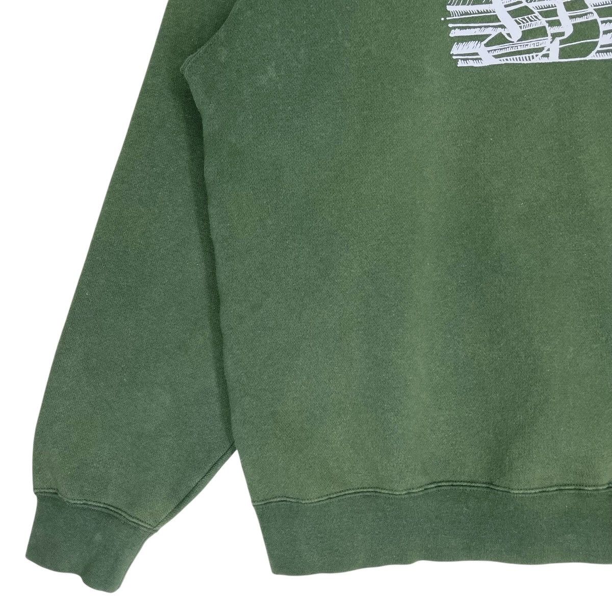 Stussy × Vintage Stussy Crewneck Sweatshirt Size M/L Green Size US M / EU 48-50 / 2 - 4 Thumbnail