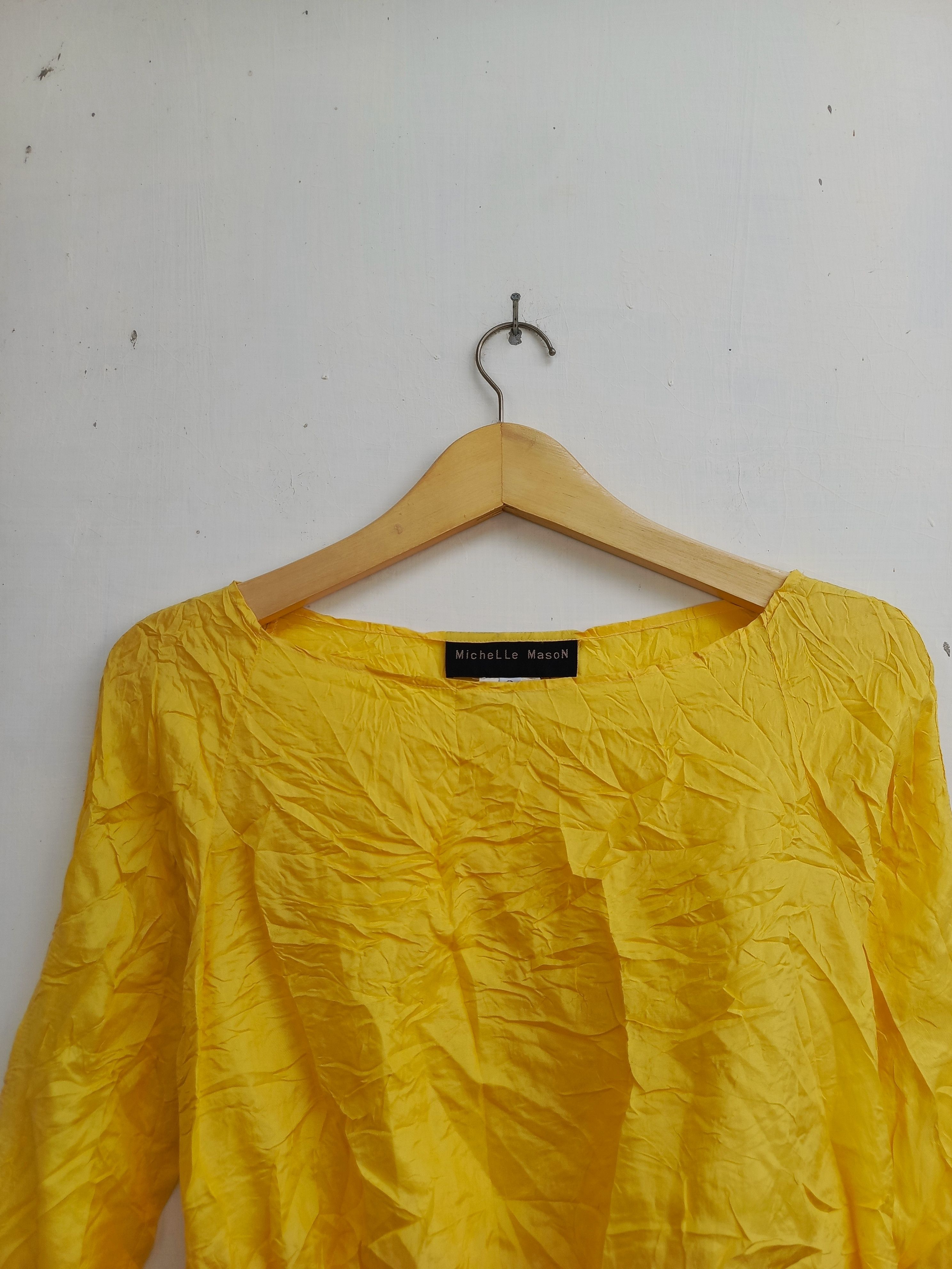 Designer × Vintage Michelle mason silk yellow blouse Size XS / US 0-2 / IT 36-38 - 2 Thumbnail