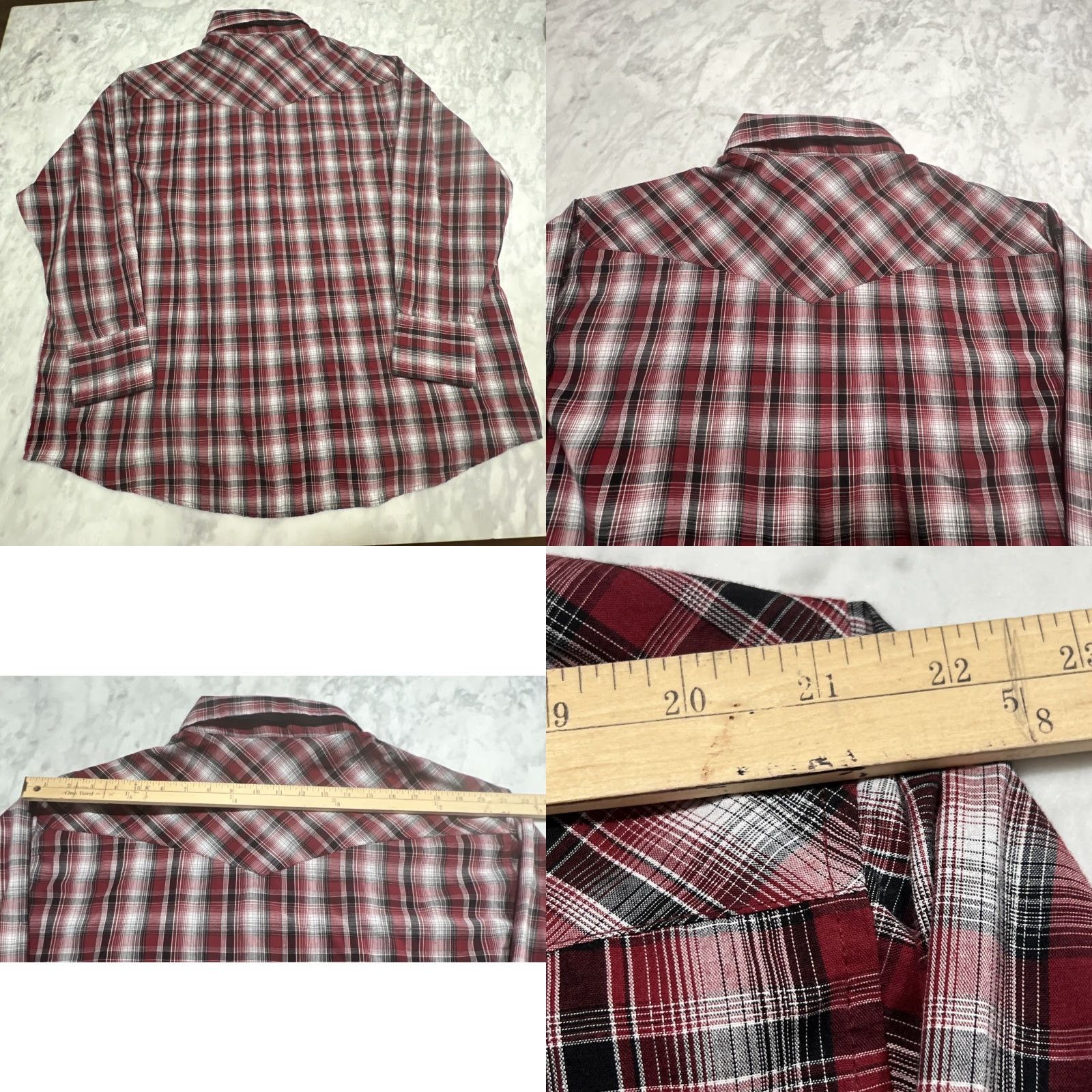 Wrangler Wrangler Western Shirt Men 2XL Pearl Snap Long Sleeve Pockets Cotton Polyester Shirt Mens Regular Color Multicolor Western 2XL Pearl Snap Size US XXL / EU 58 / 5 - 8 Thumbnail