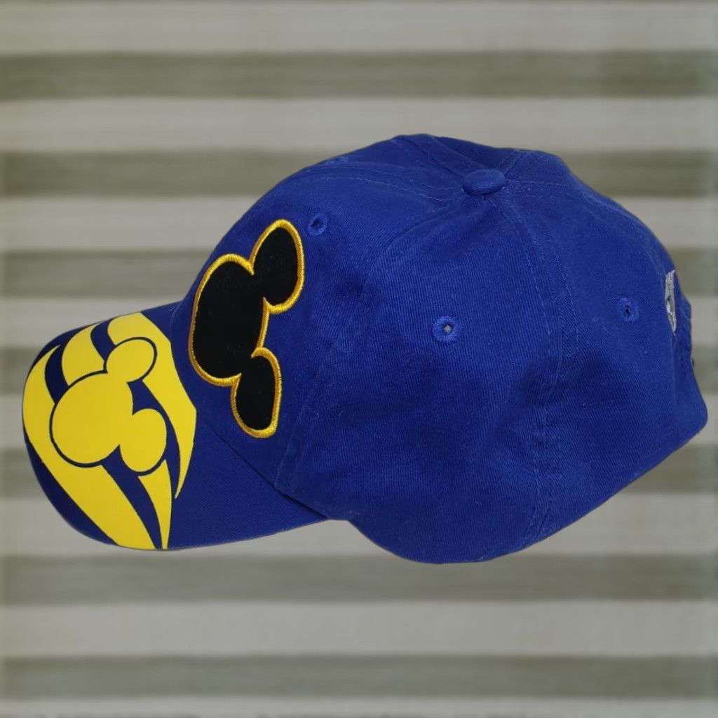 Disney Disney Mickey Mouse Strapback Baseball Hat Cap Unisex Adults Adjust?ble Twill Cotton Multicolor Logo 90s Disney Oceaneer Cruises Cap Size ONE SIZE - 1 Thumbnail