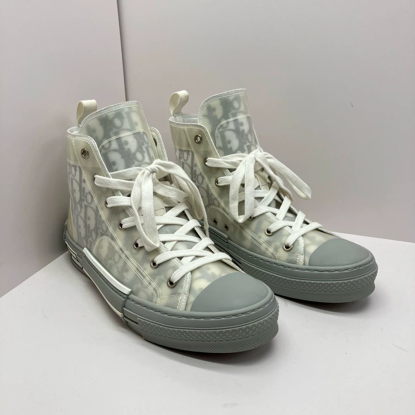 Dior dior b23 grey monogram high-top sneakers Size US 10 / EU 43 - 3 Thumbnail