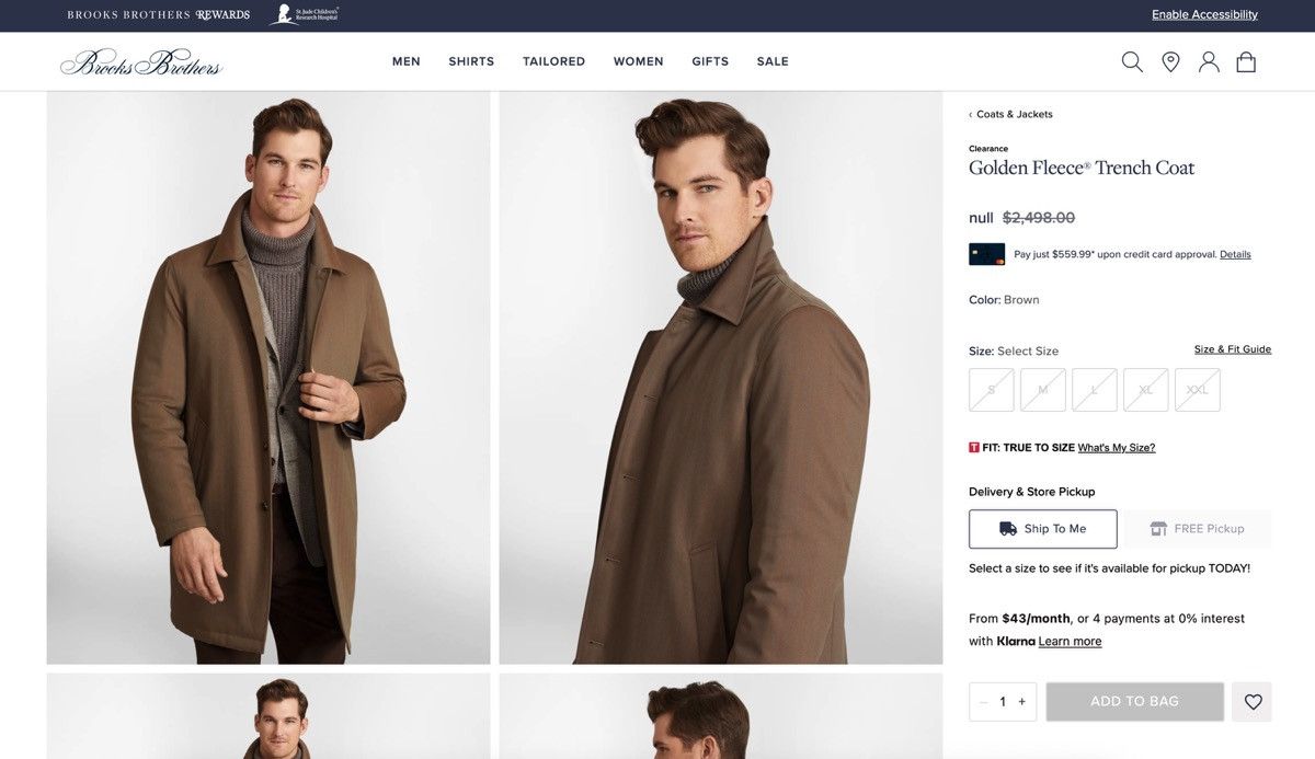 Brooks Brothers Mens coat Brooks Brothers Loro Piana Size US XXL / EU 58 / 5 - 19 Thumbnail