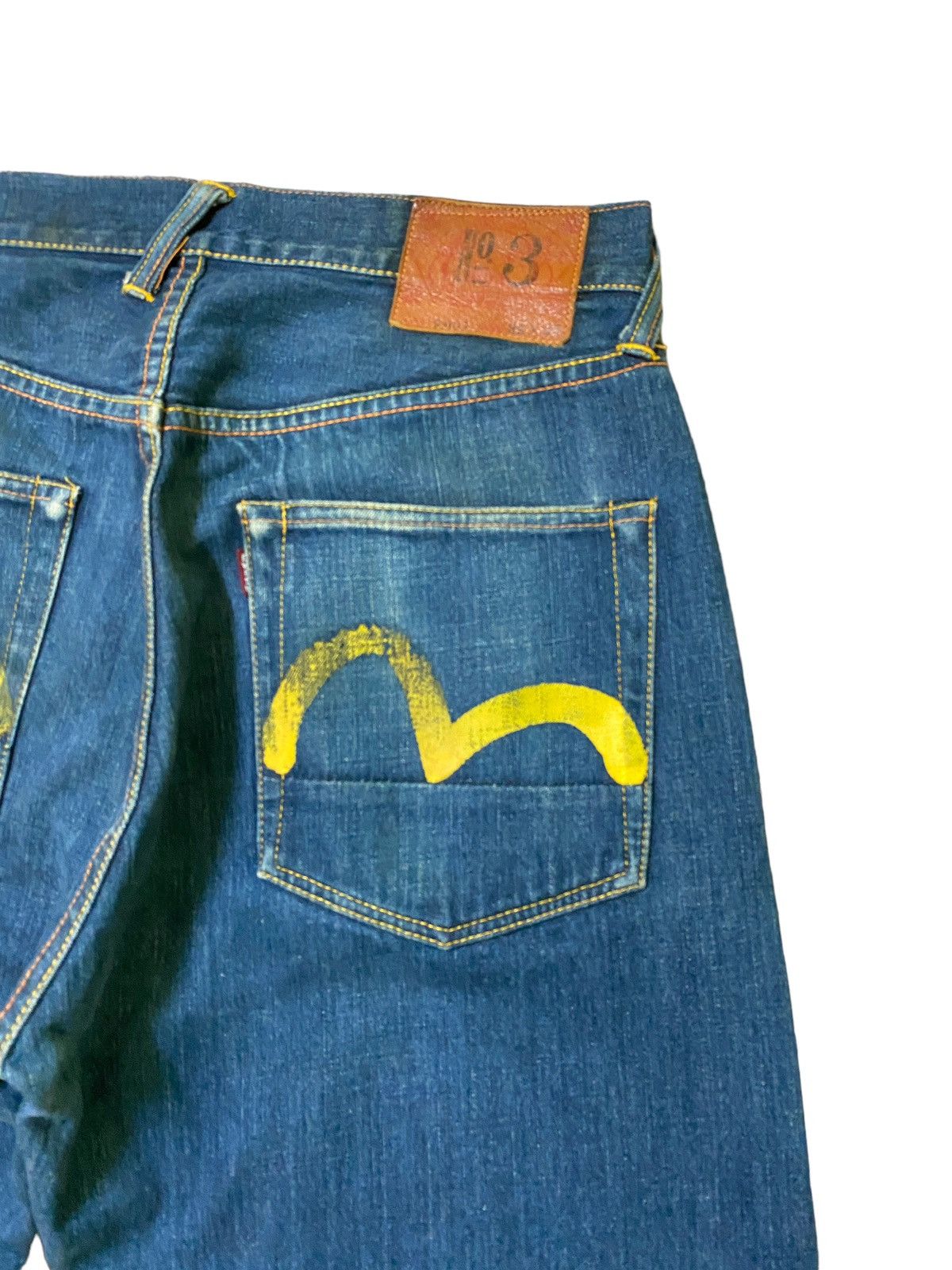 Evisu Evisu Yellow Daicock Denim Jeans Size US 30 / EU 46 - 12 Thumbnail