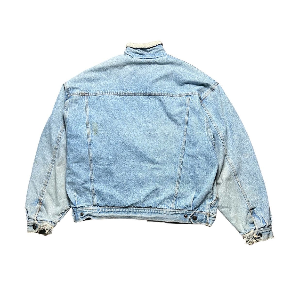 Camel Vintage Faded Distressed Camel Sherpa Denim Jacket Size US XXL / EU 58 / 5 - 4 Thumbnail