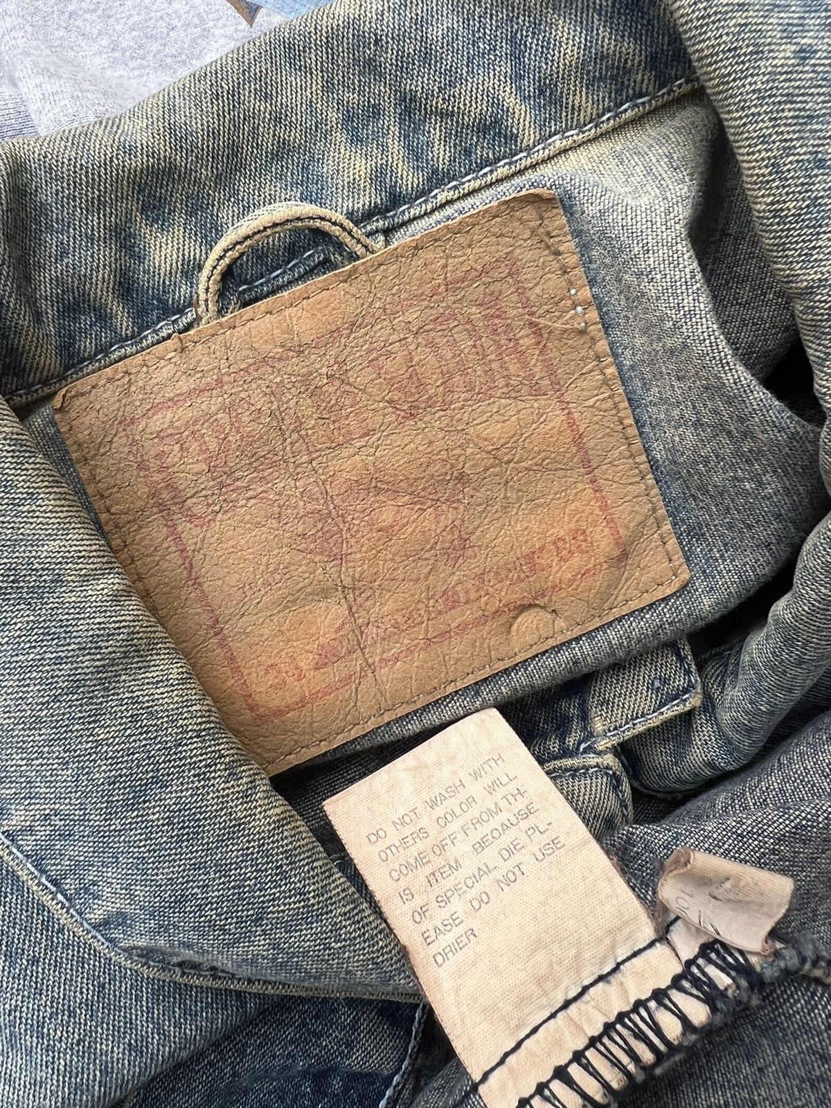 Vintage VTG Cream Soda Black Skull M.C Dallas 74’s Denim Jacket Size US XL / EU 56 / 4 - 22 Thumbnail