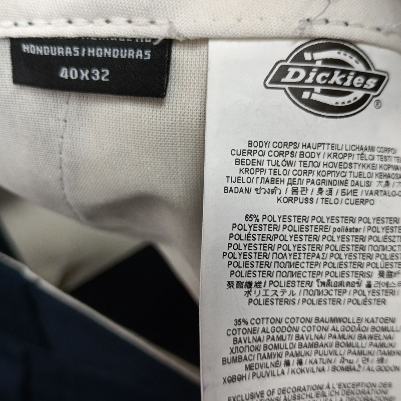Dickies Dickies 874 Work Pants Men's 40x32 Flex Blue Original Fit Size US 40 / EU 56 - 5 Thumbnail