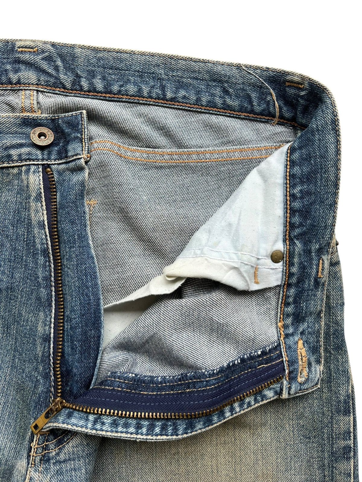 Edwin Vintage Edwin Baggy Distressed Mudwash Denim Jeans 34x31 Size US 34 / EU 50 - 10 Thumbnail