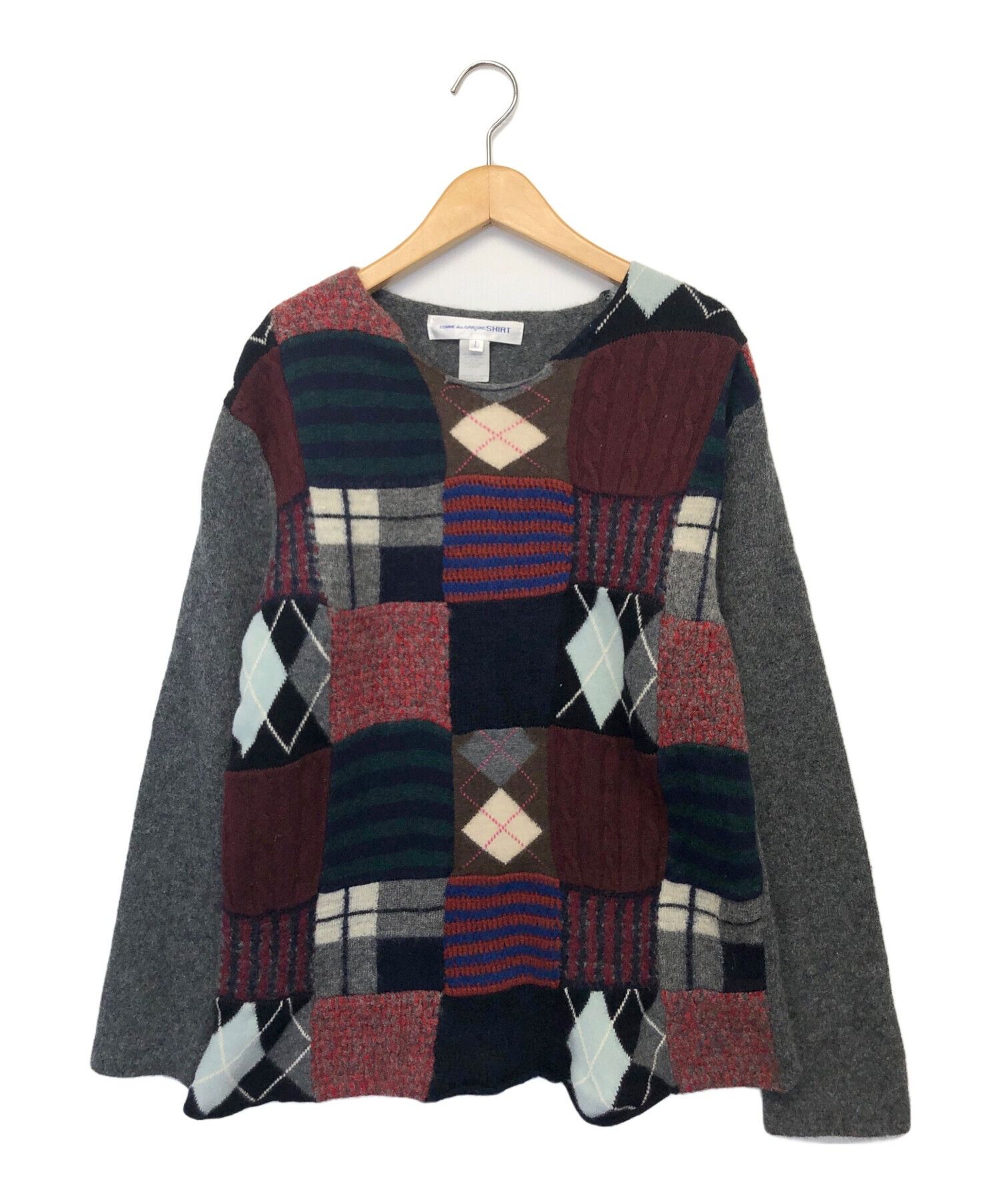 Comme des Garcons SHIRT Patchwork Sweater Size US L / EU 52-54 / 3 - 1 Thumbnail