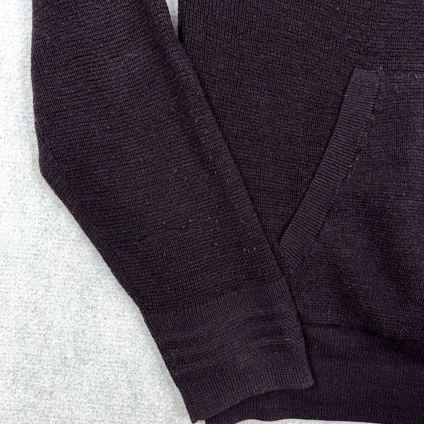 Allsaints ALLSAINTS Hoodie Mens M Purple Merino Wool Pullover Rambskull Logo Sweater Size US M / EU 48-50 / 2 - 5 Thumbnail