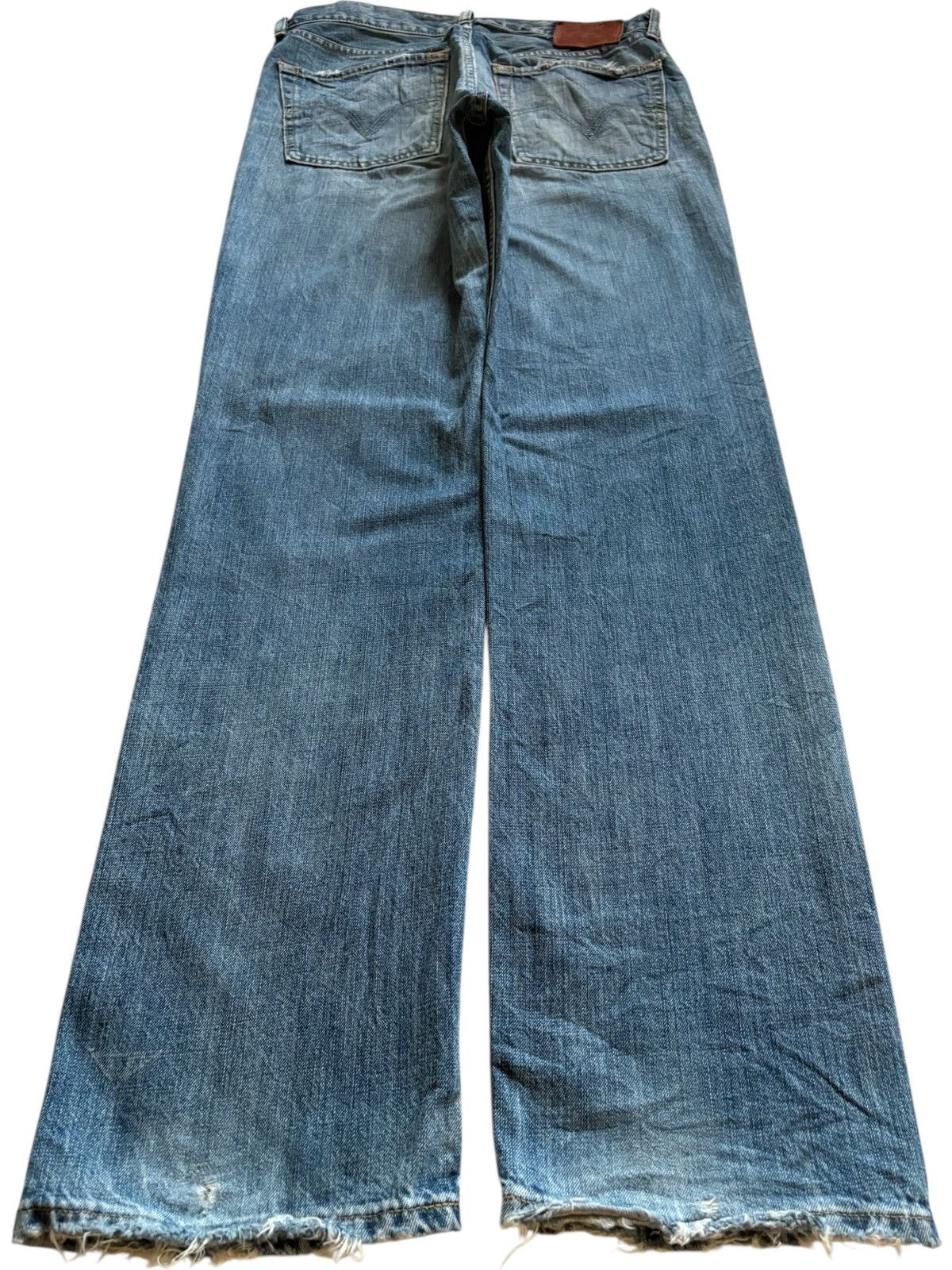 LVC × Levi's × Levi's Vintage Clothing Vintage 90s Levis 502 Mud Wash Distressed Ripped Jeans Size US 31 - 2 Thumbnail
