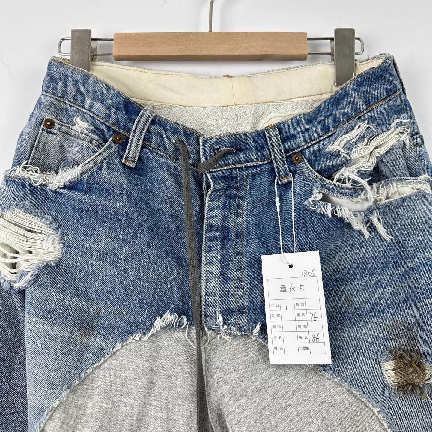 Other Green Lauren vintage distressed paneled jeans 1 Size US 30 / EU 46 - 3 Thumbnail