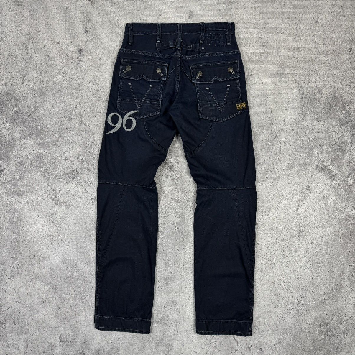 G-Star Crazy G Star RAW 5620 Double Knee Tapered Denim Jeans Size US 28 / EU 44 - 2 Thumbnail