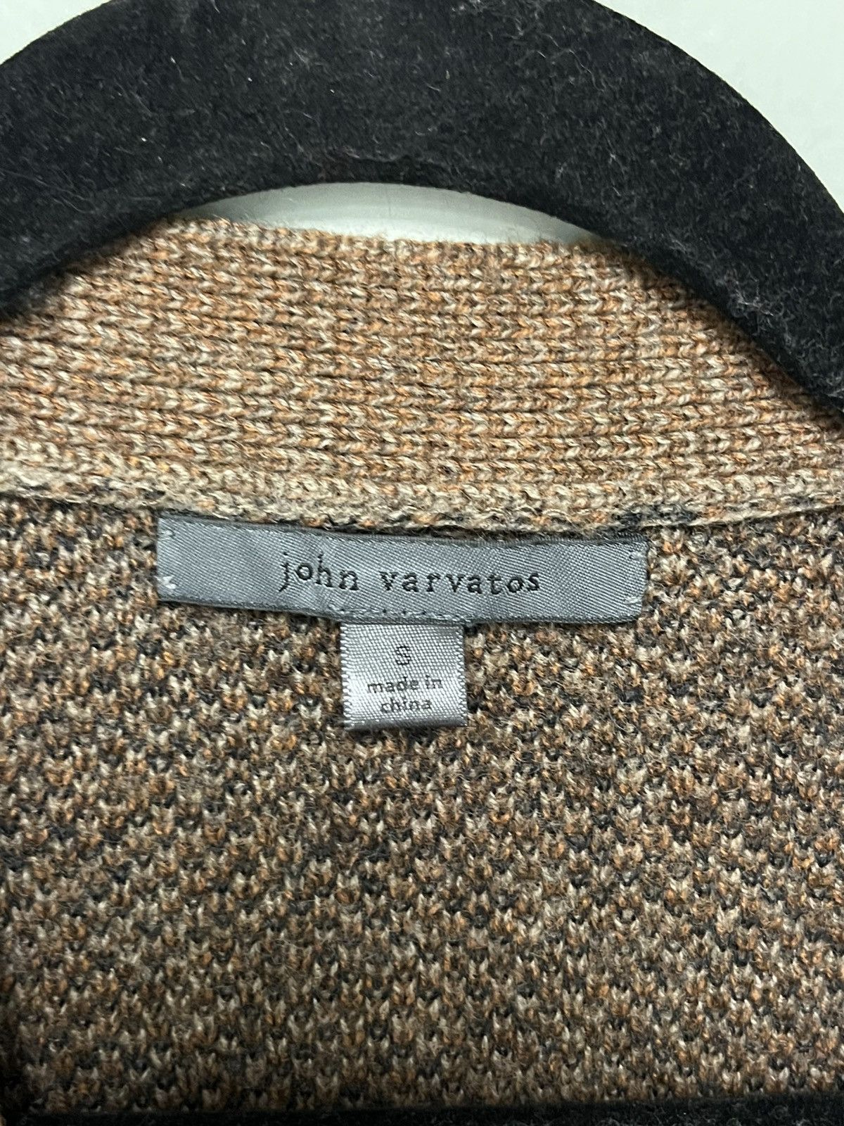 John Varvatos Leopard Jacquard Cardigan. Small Size US S / EU 44-46 / 1 - 8 Thumbnail
