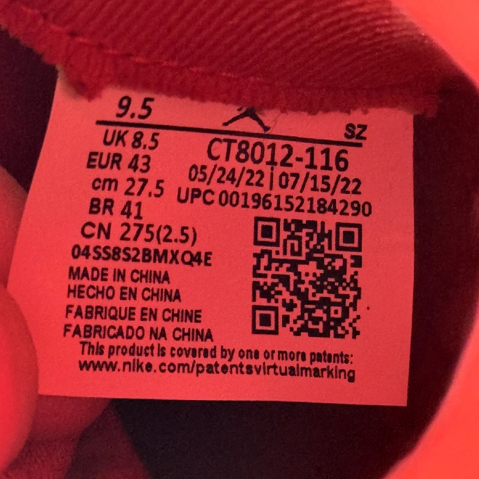 Jordan Brand × Nike Nike Air Jordan 11 Retro Cherry Men's Shoes - Size 9.5 Size US 9.5 / EU 42-43 - 7 Thumbnail